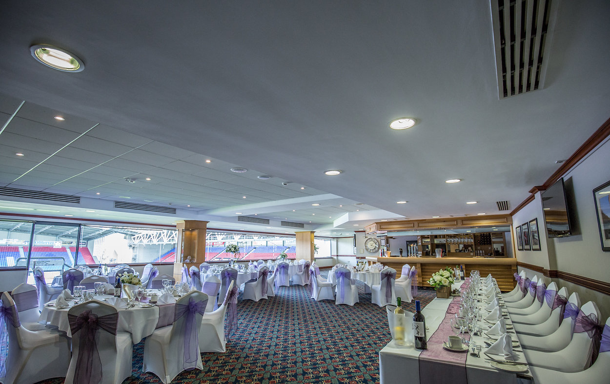 Elegant Phoenix Lounge event space with natural light, ideal for weddings and corporate gatherings.