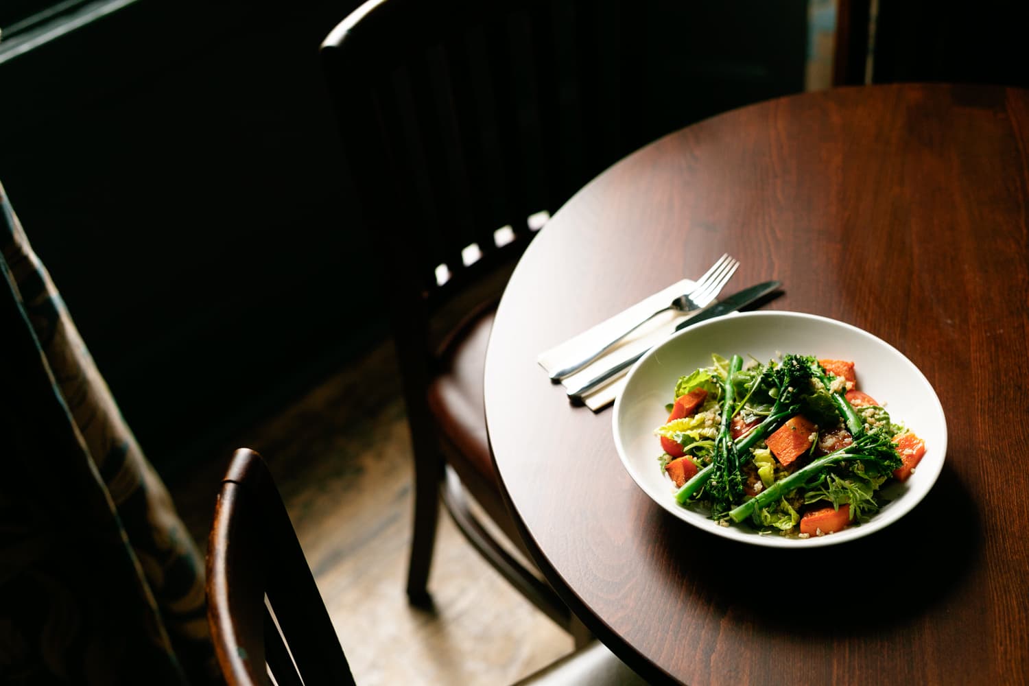 The Perseverance dining room featuring inclusive gourmet catering for small corporate events.