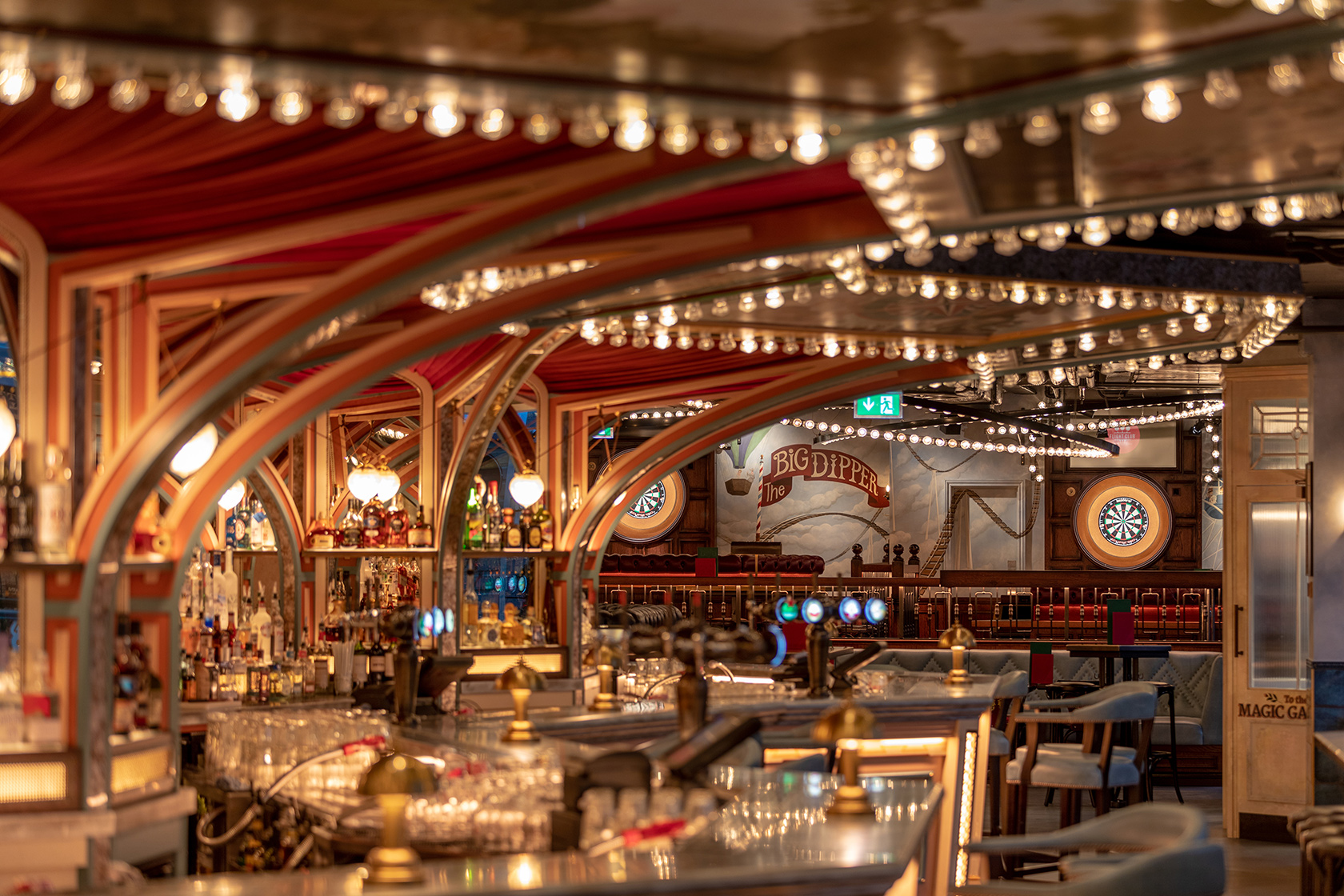 Elegant event space at Flight Club Victoria, perfect for social gatherings and corporate events.