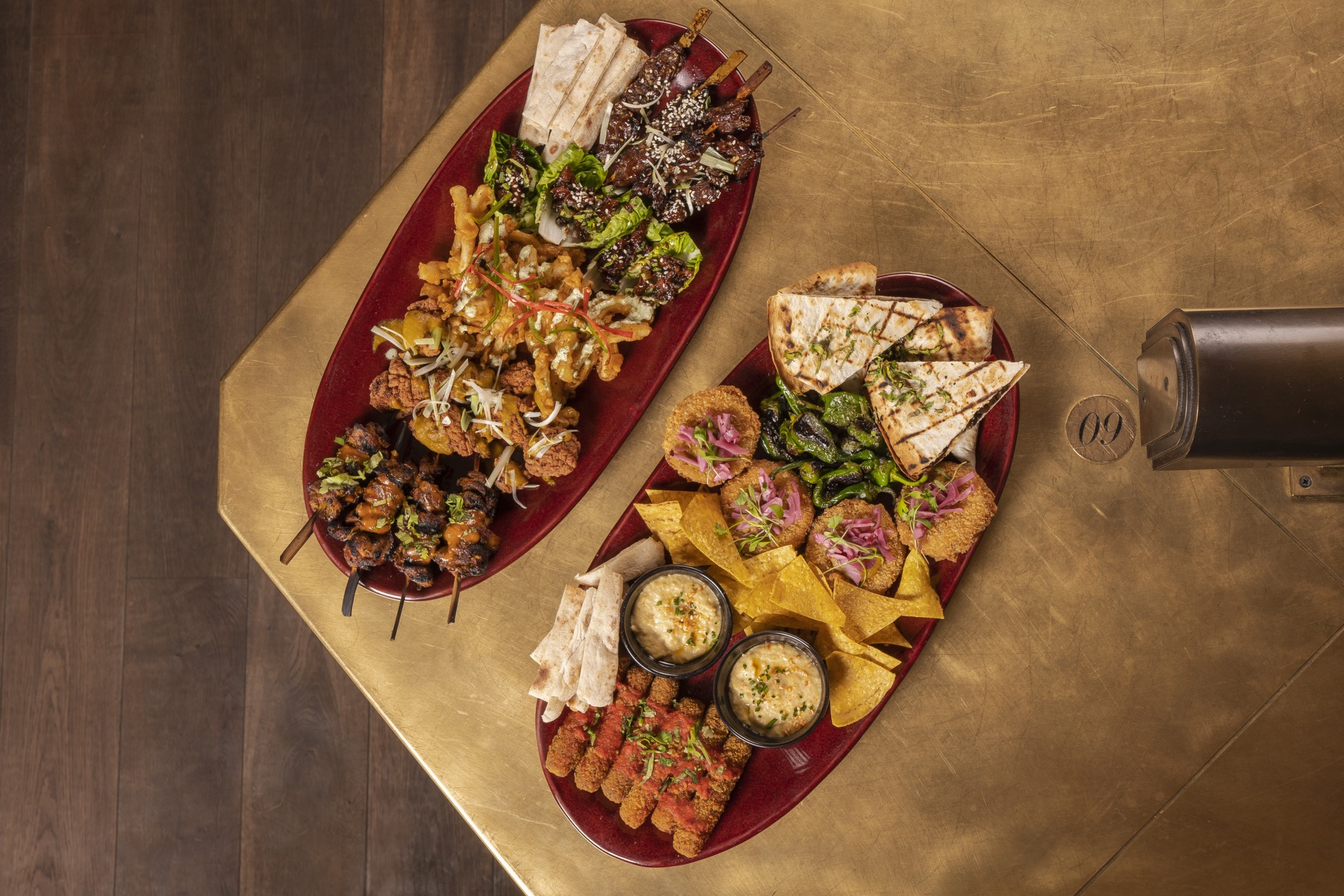 Vibrant appetizer platters for networking events at Flight Club Victoria.