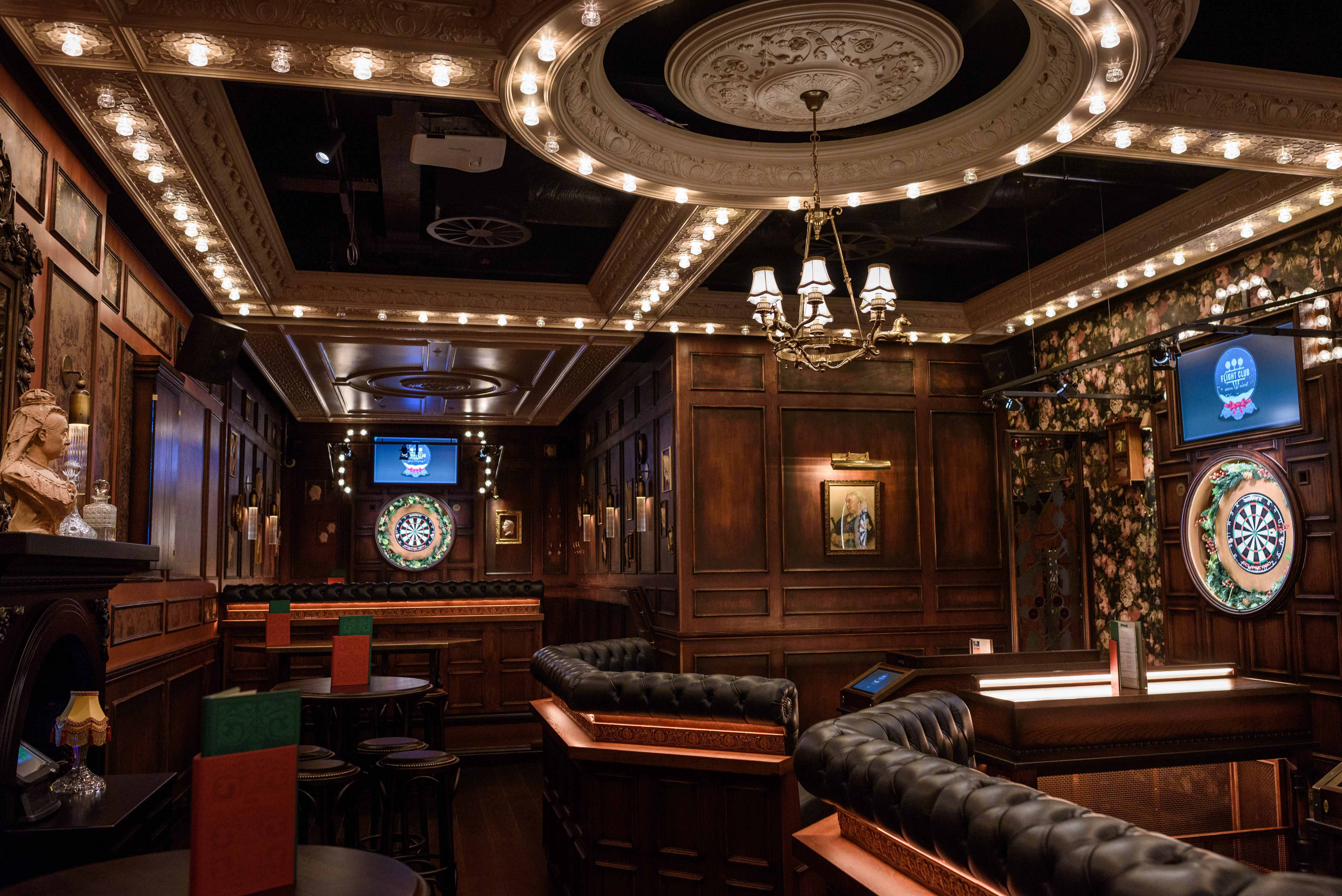 Old Vic at Flight Club Victoria, elegant dartboard venue for networking events.