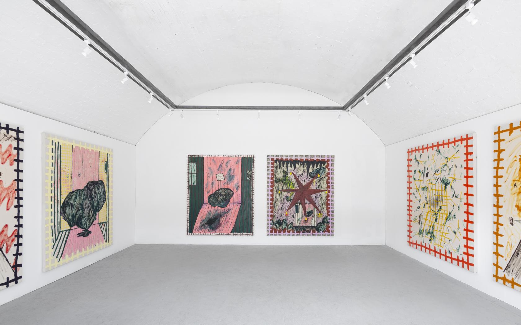 Sassoon Gallery in Peckham Springs: modern art venue for events, vibrant paintings.