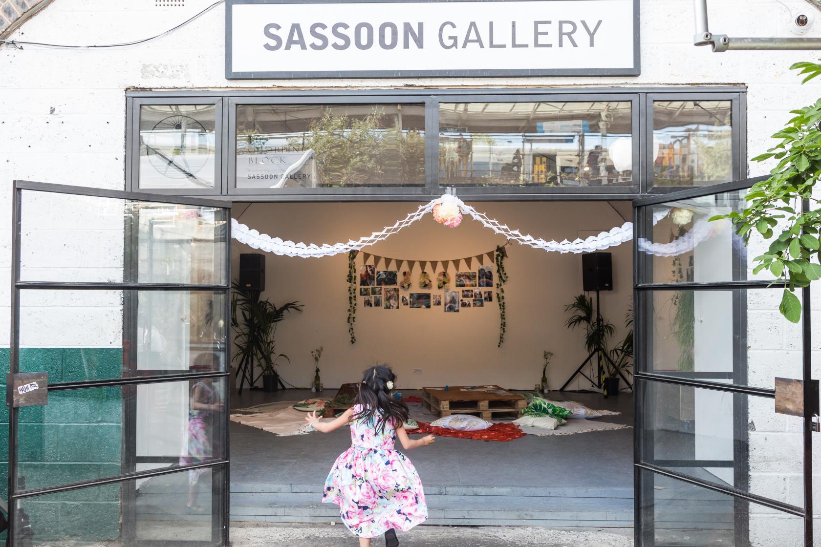 Inviting Sassoon Gallery in Peckham Springs, perfect for vibrant art exhibitions and events.