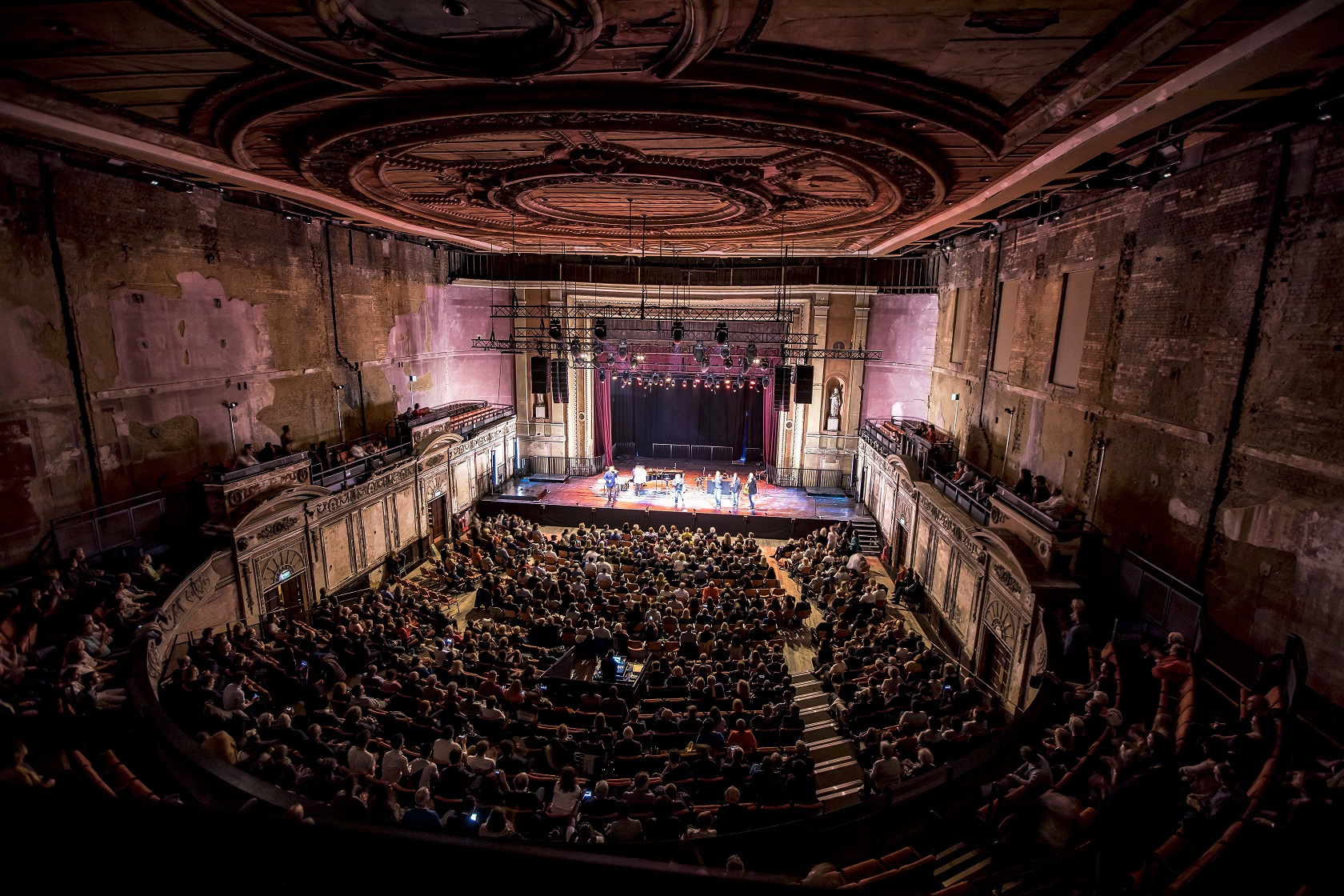 Victorian Theatre at Alexandra Palace, ornate architecture, events venue, performances.
