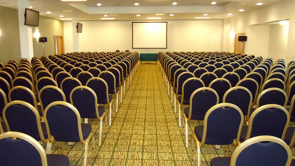 Premiership Suite at Leicester Tigers Stadium, spacious conference room for seminars.
