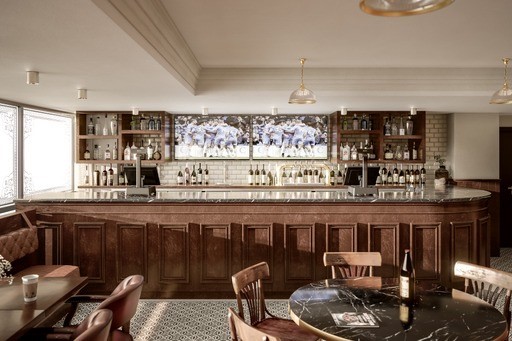 Garisson Suite bar at Birmingham City FC, ideal for networking events and gatherings.