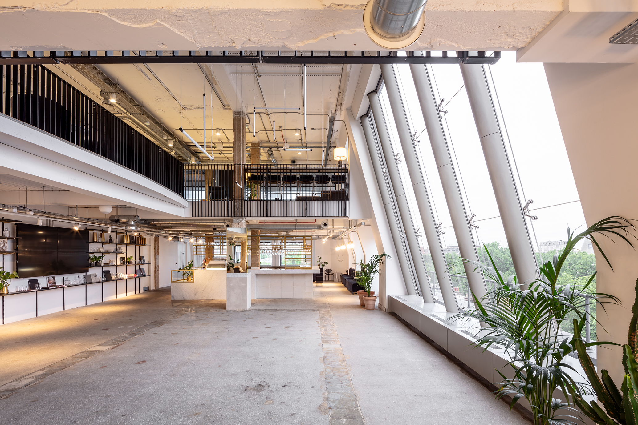 Modern event space with large windows at LABS House Holborn, perfect for meetings and gatherings.