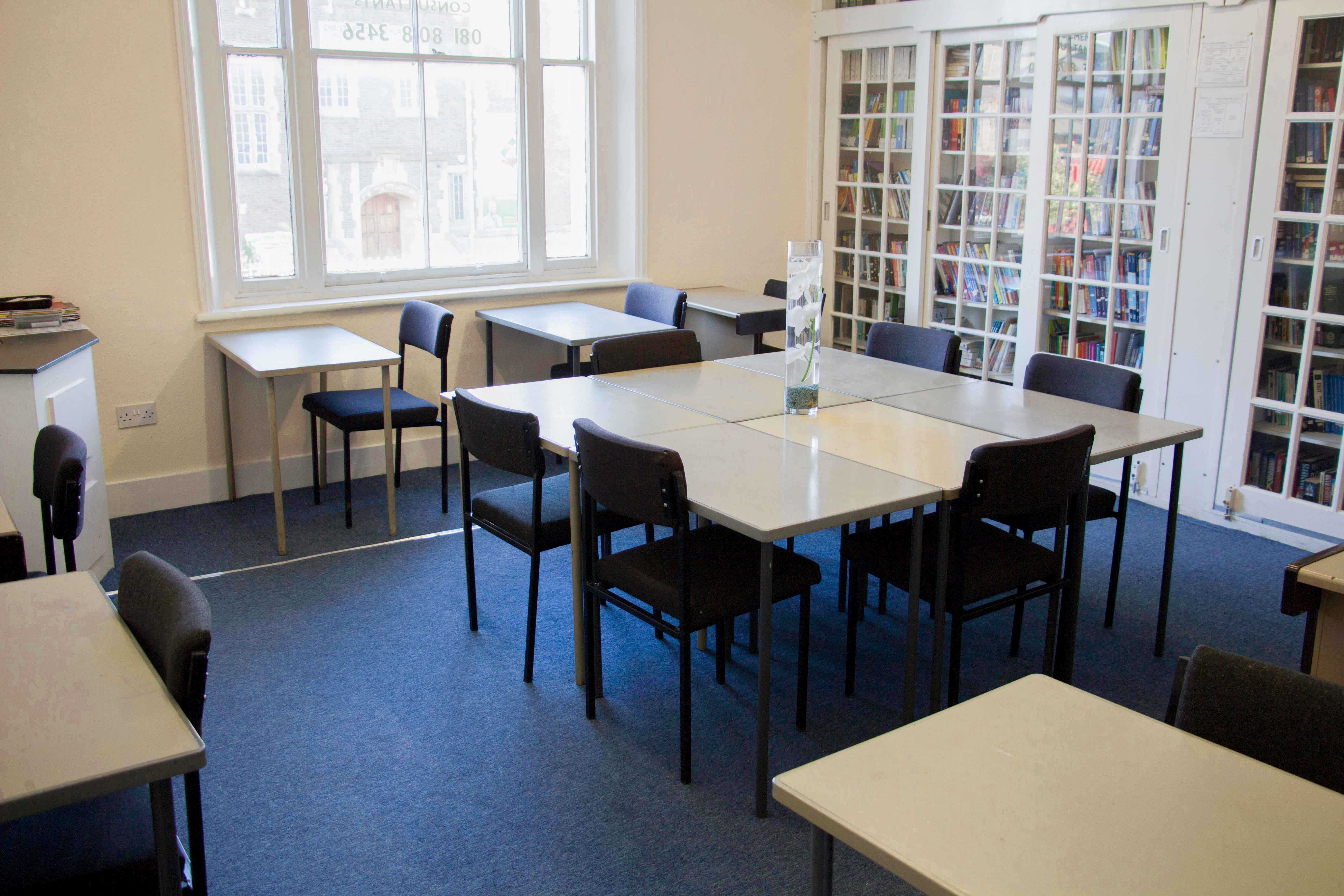 Versatile Meeting Room 102 with natural light for workshops and discussions in North London.