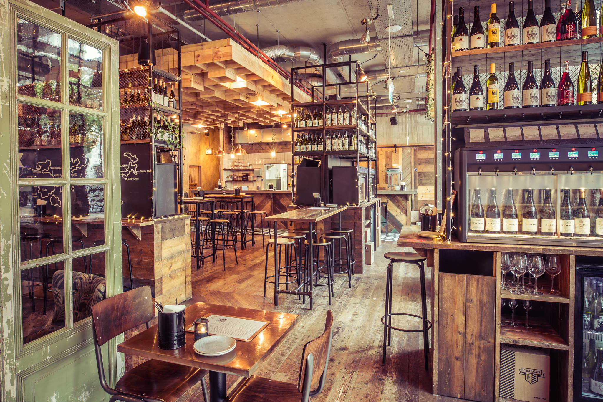 Stylish modern venue in Vagabond Victoria for intimate gatherings and casual meetings.