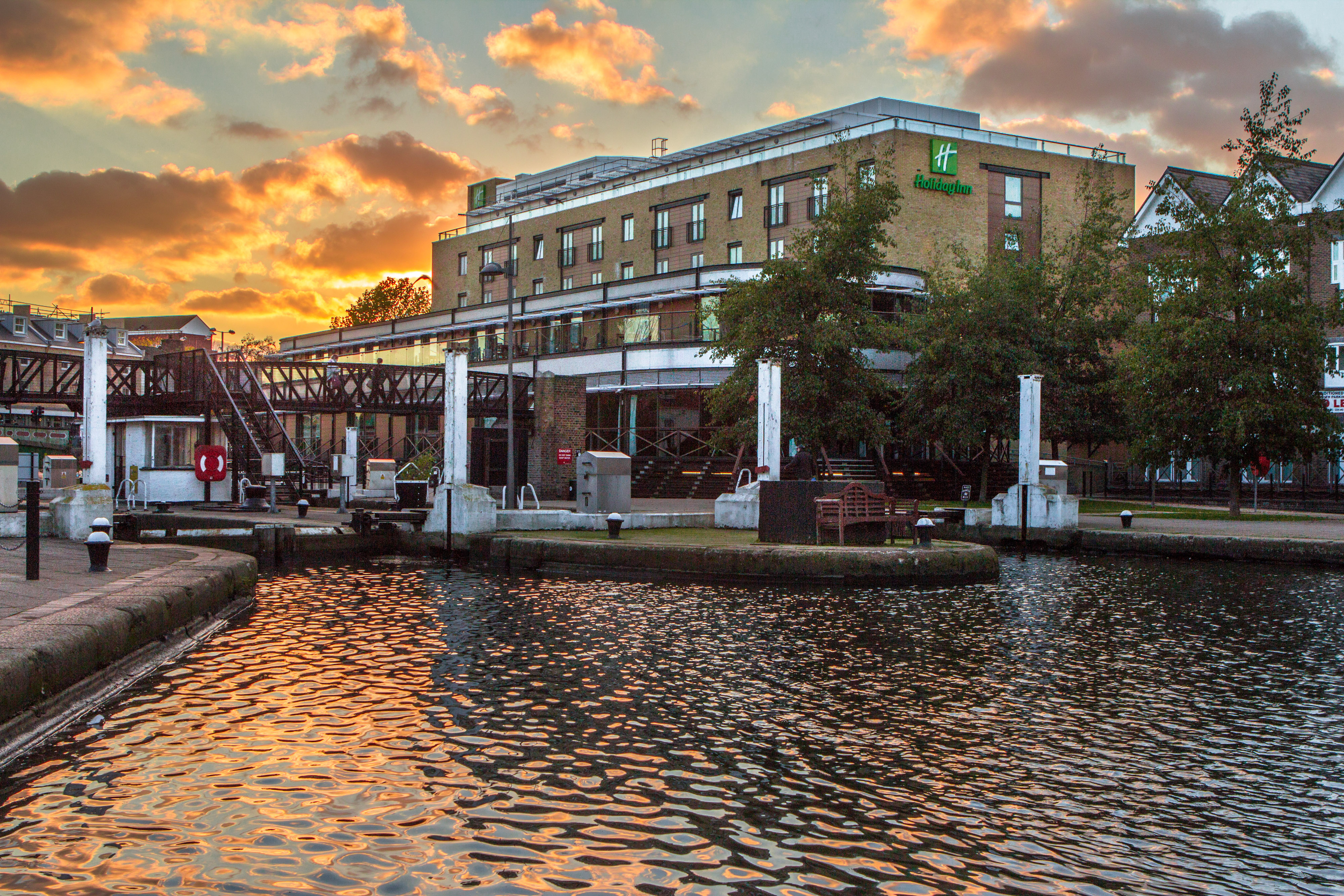 Waterfront Suite at Brentford Lock, scenic venue for outdoor events and receptions.