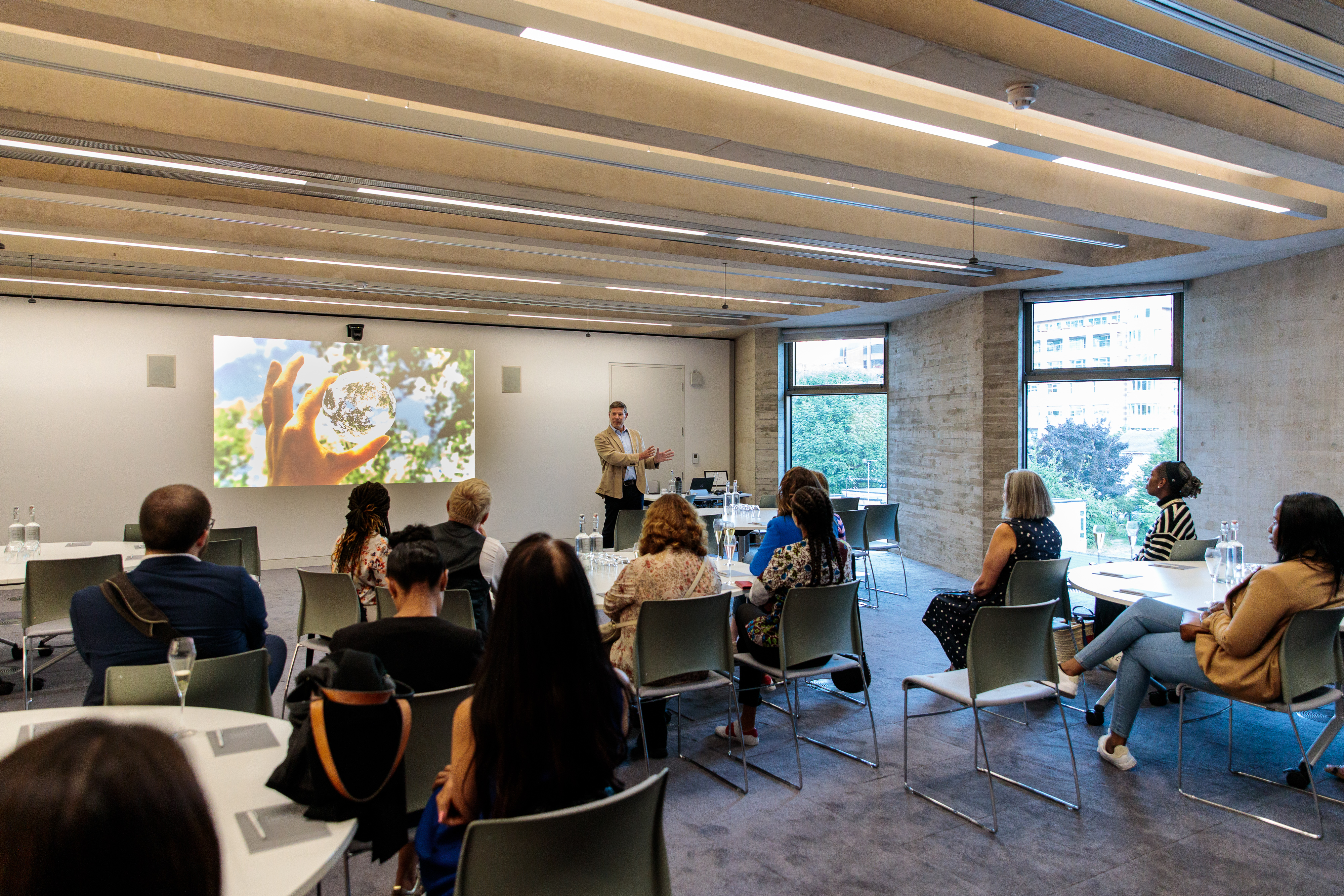 Modern meeting space with natural light for workshops and seminars at Events @ No 6.