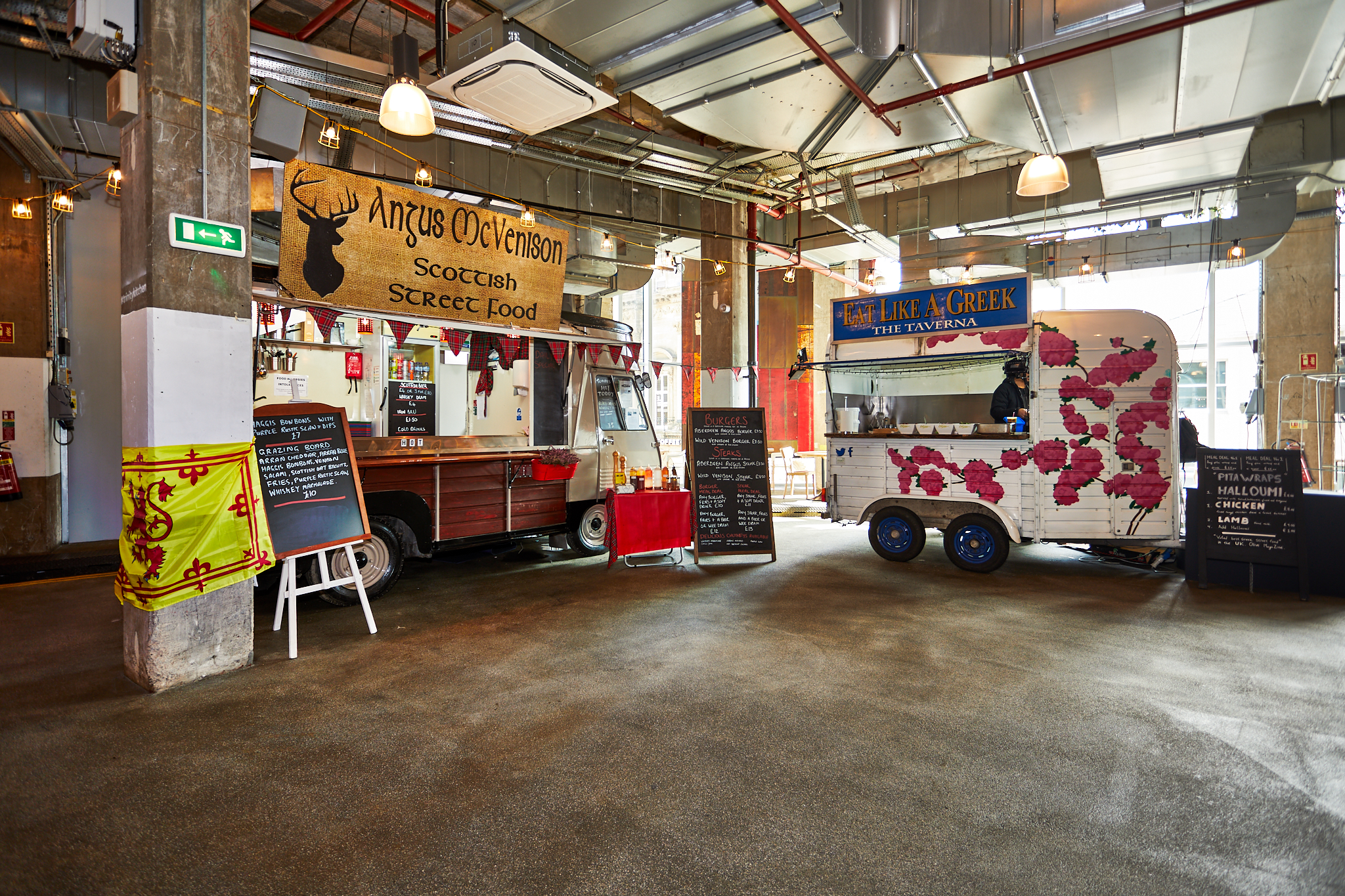 Vibrant food truck setup in Urban Park, ideal for casual networking and social events.