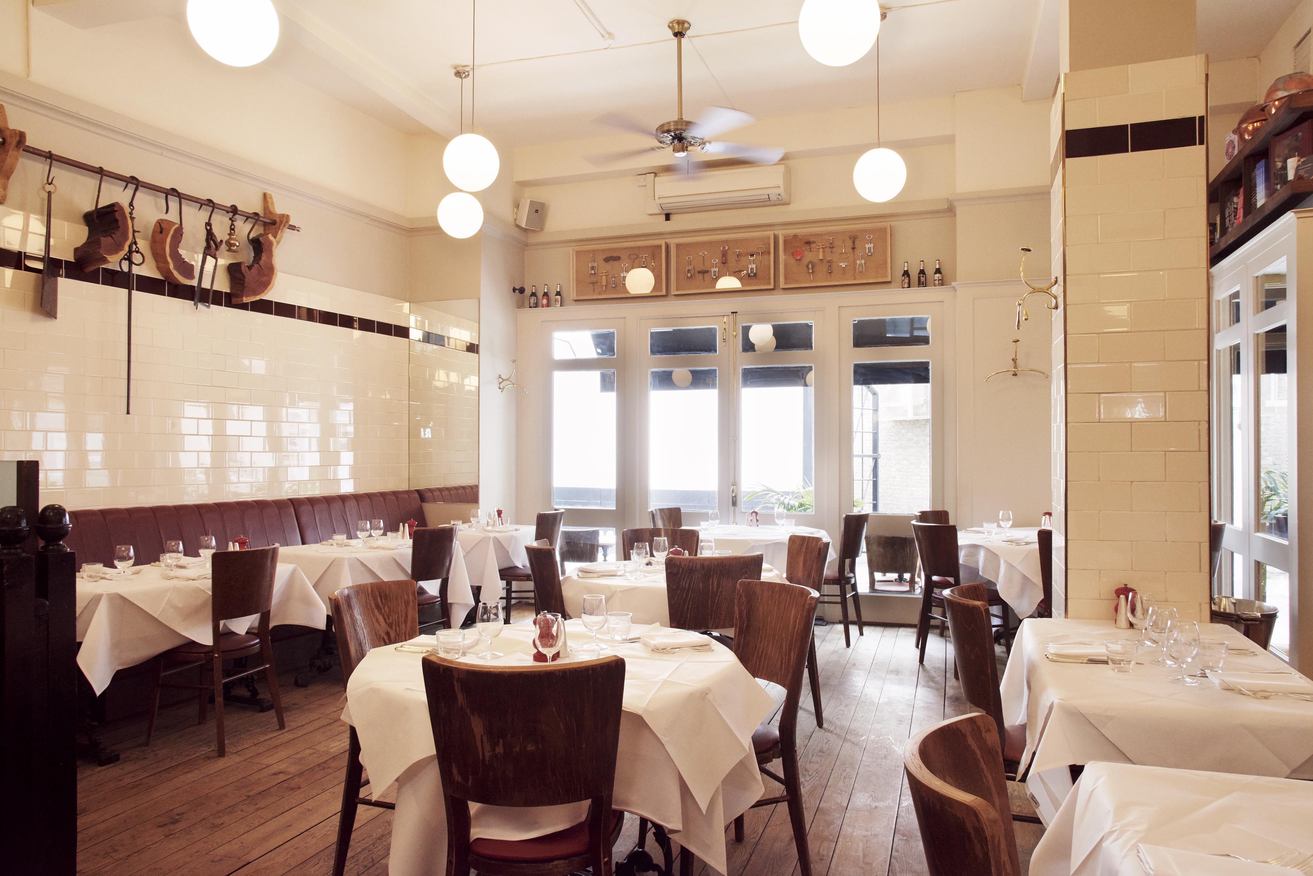Main Restaurant at HIX Oyster & Chop House, elegant decor for intimate dining events.