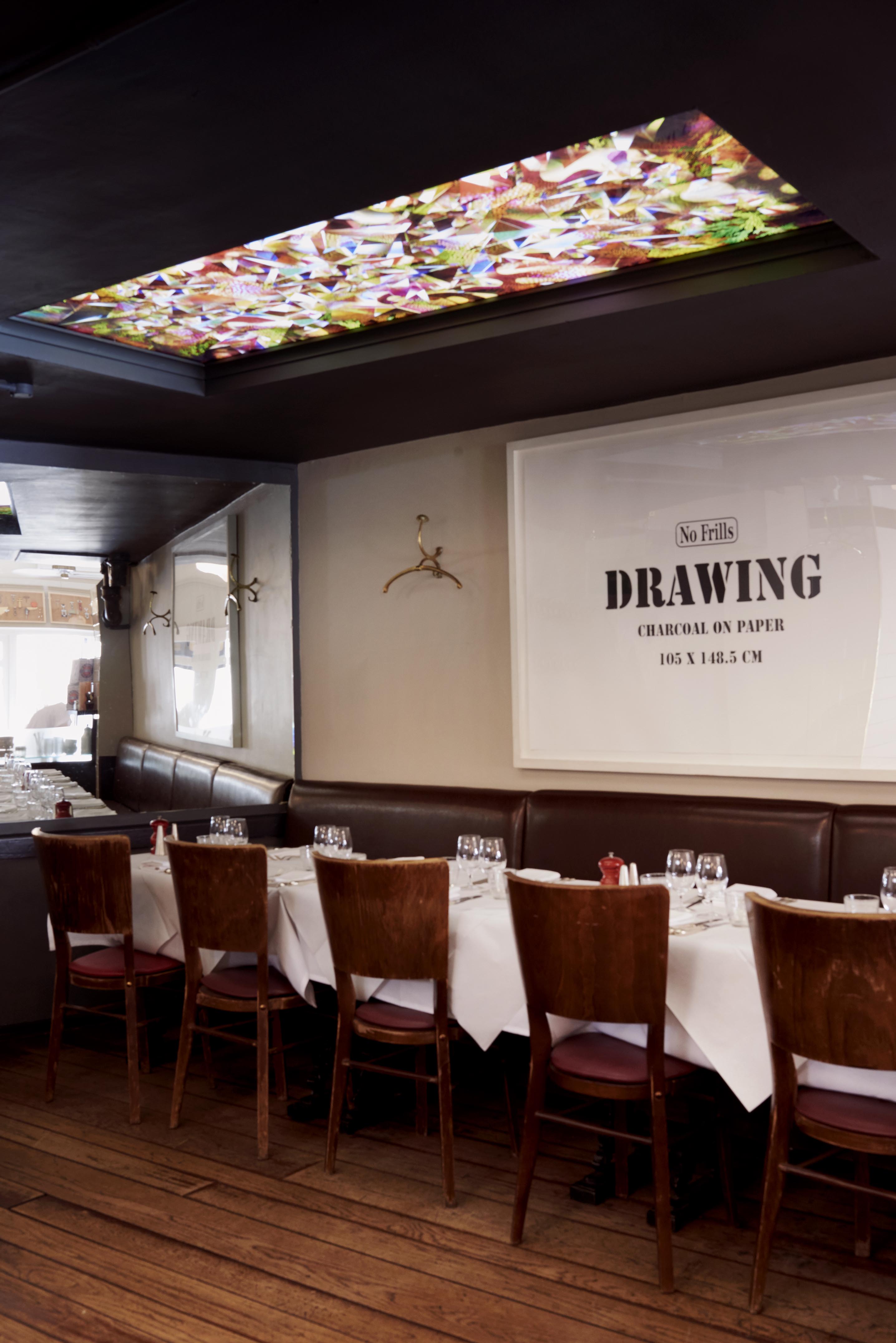 Stylish dining space at HIX Oyster & Chop House for upscale events and meetings.