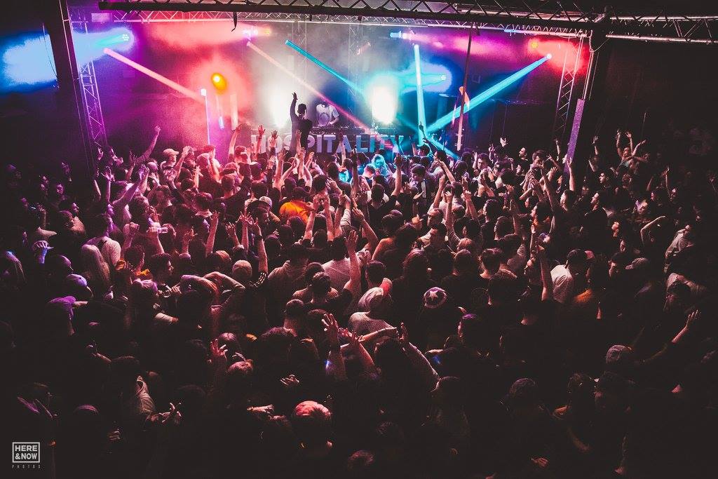 Vibrant crowd in MAIN ROOM at XOYO Birmingham during an energetic live event.