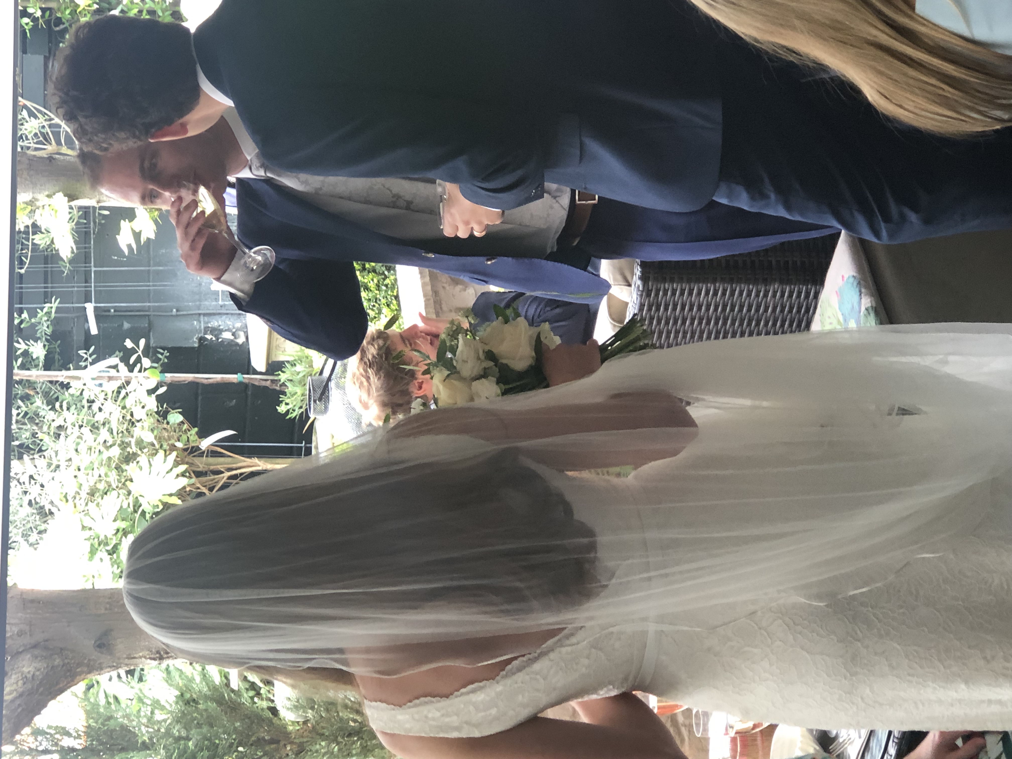 Mezcalito Chelsea wedding reception, elegant outdoor venue, champagne toast