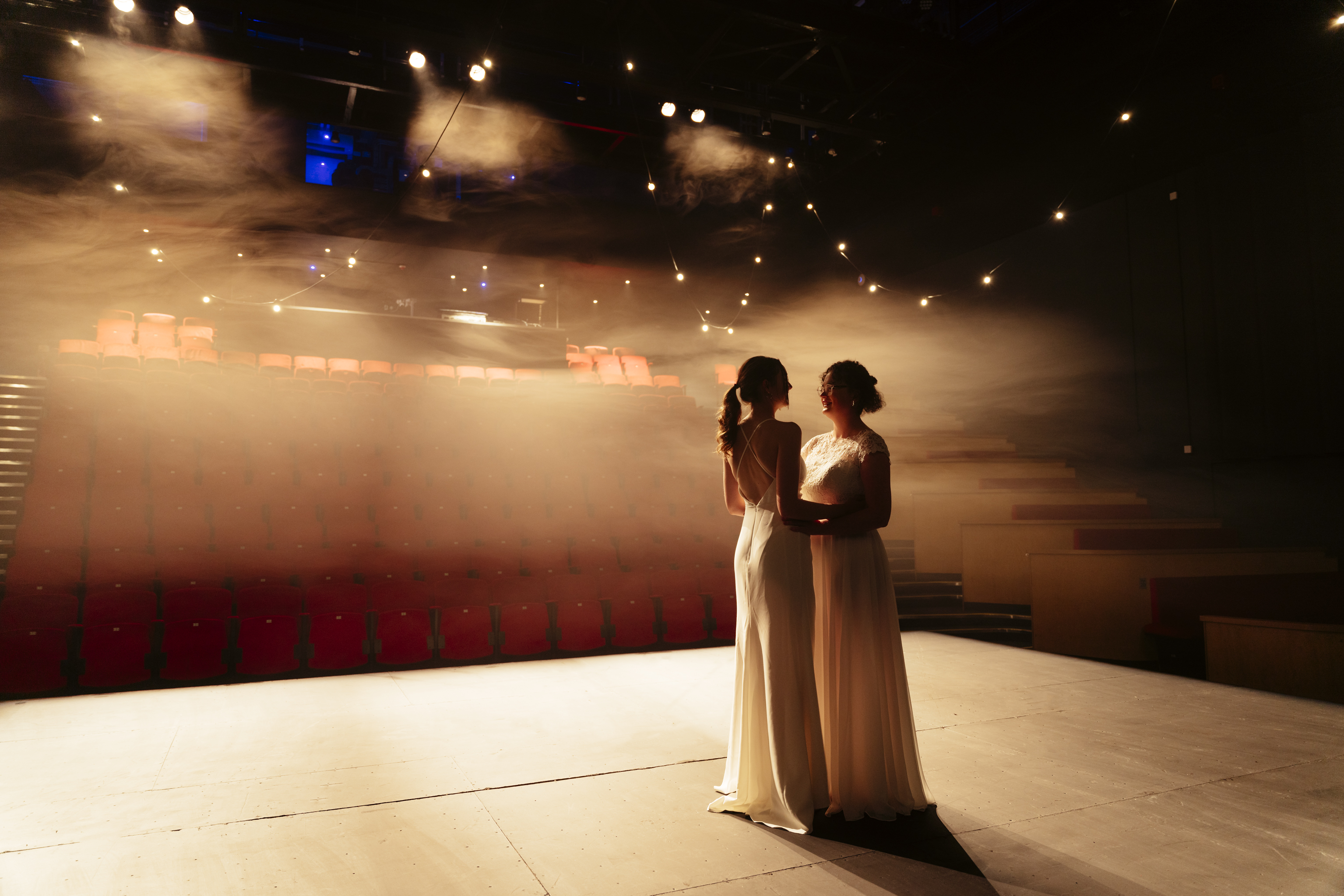 Elegant stage in Contact Theatre, ideal for captivating performances and events.