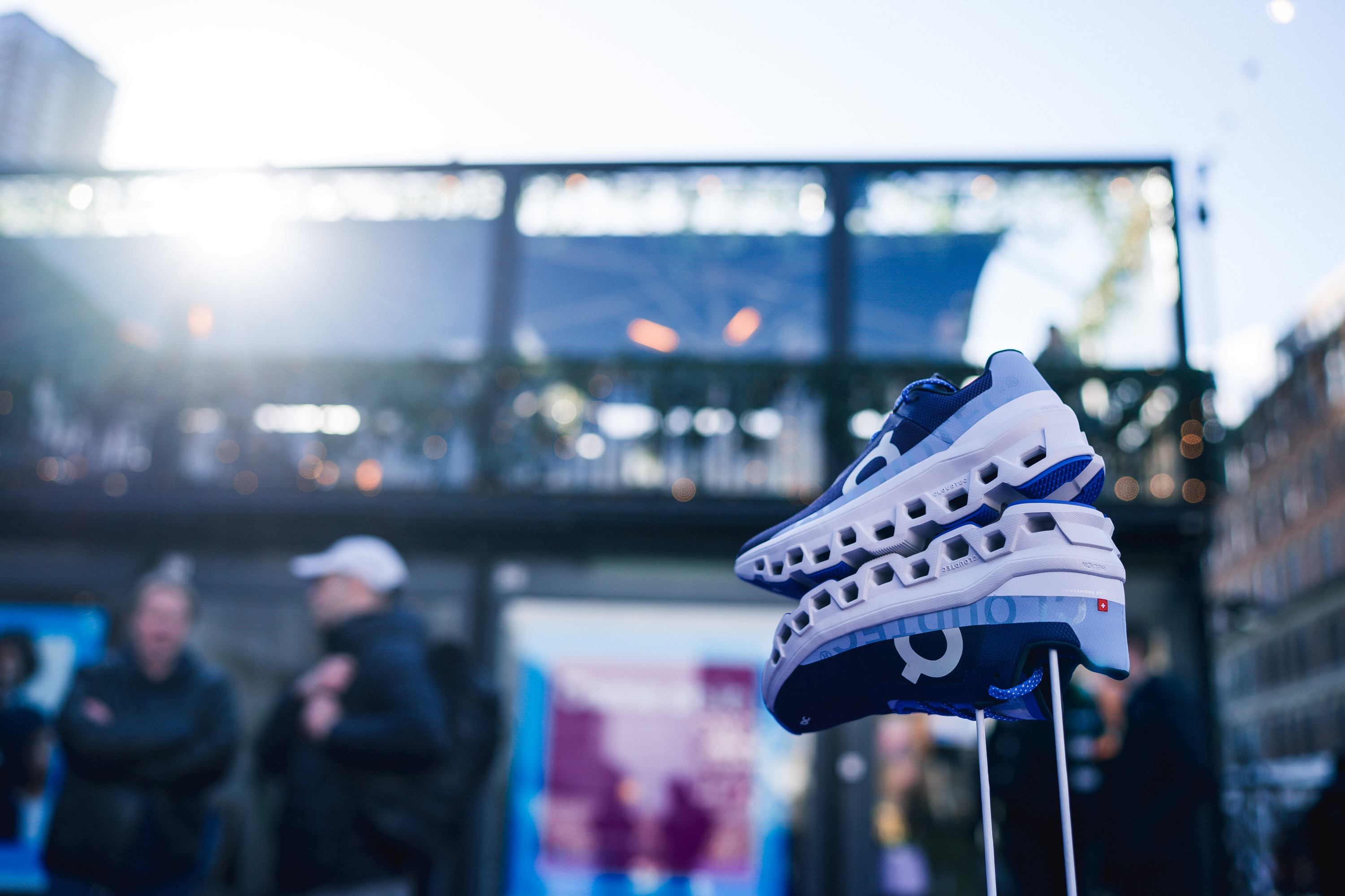 BeatBox sneaker display at Boxpark Shoreditch for promotional event.