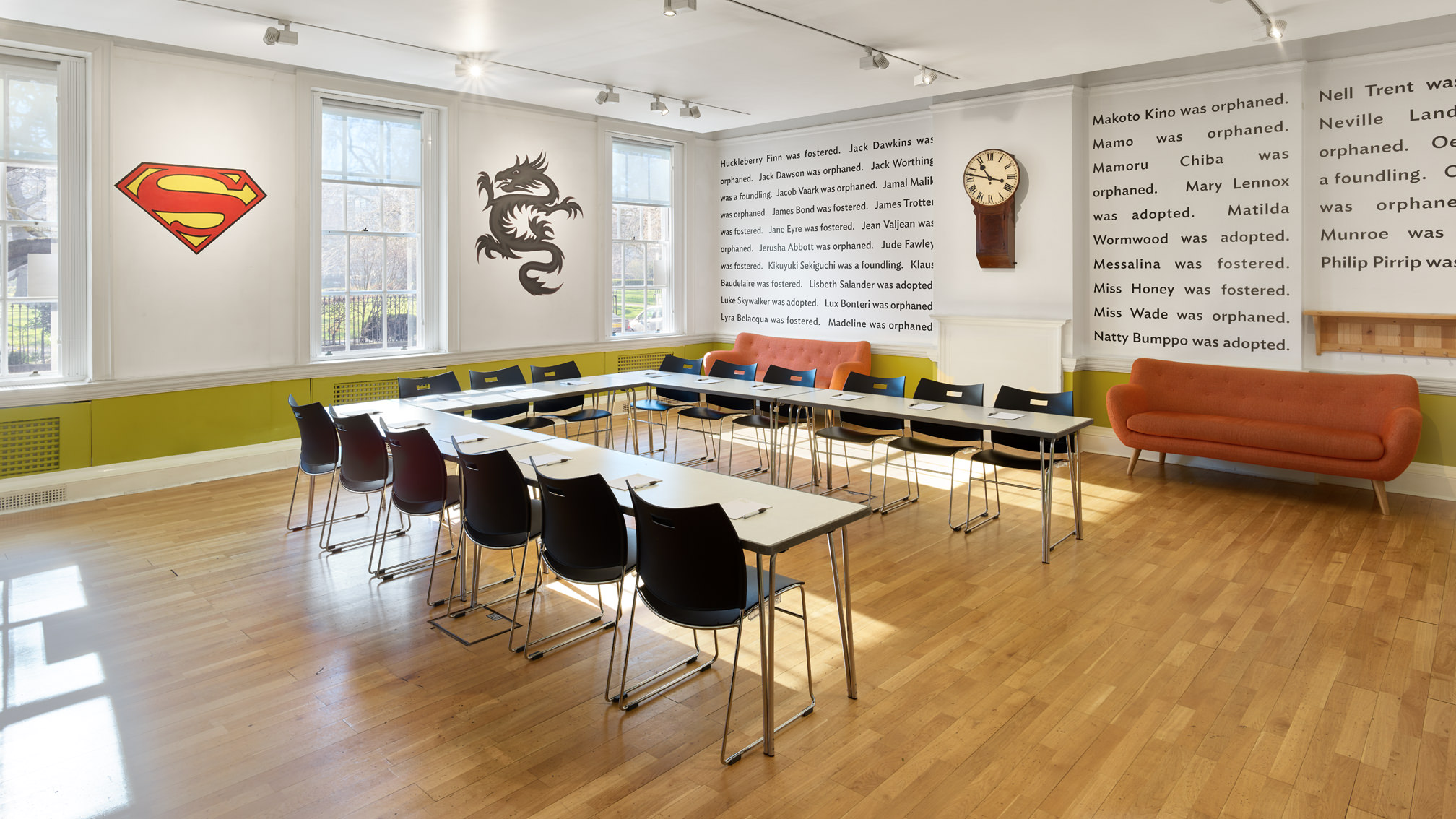 Versatile meeting space with flexible seating for workshops at The Foundling Museum.