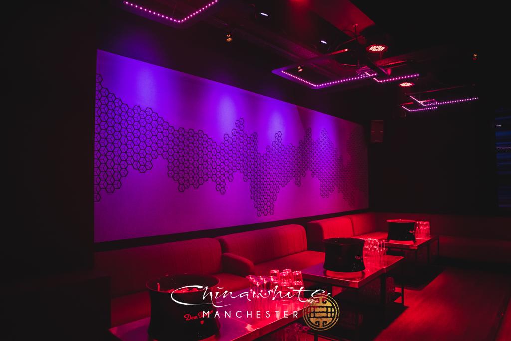 Stylish lounge at Chinawhite Manchester, perfect for networking events and gatherings.