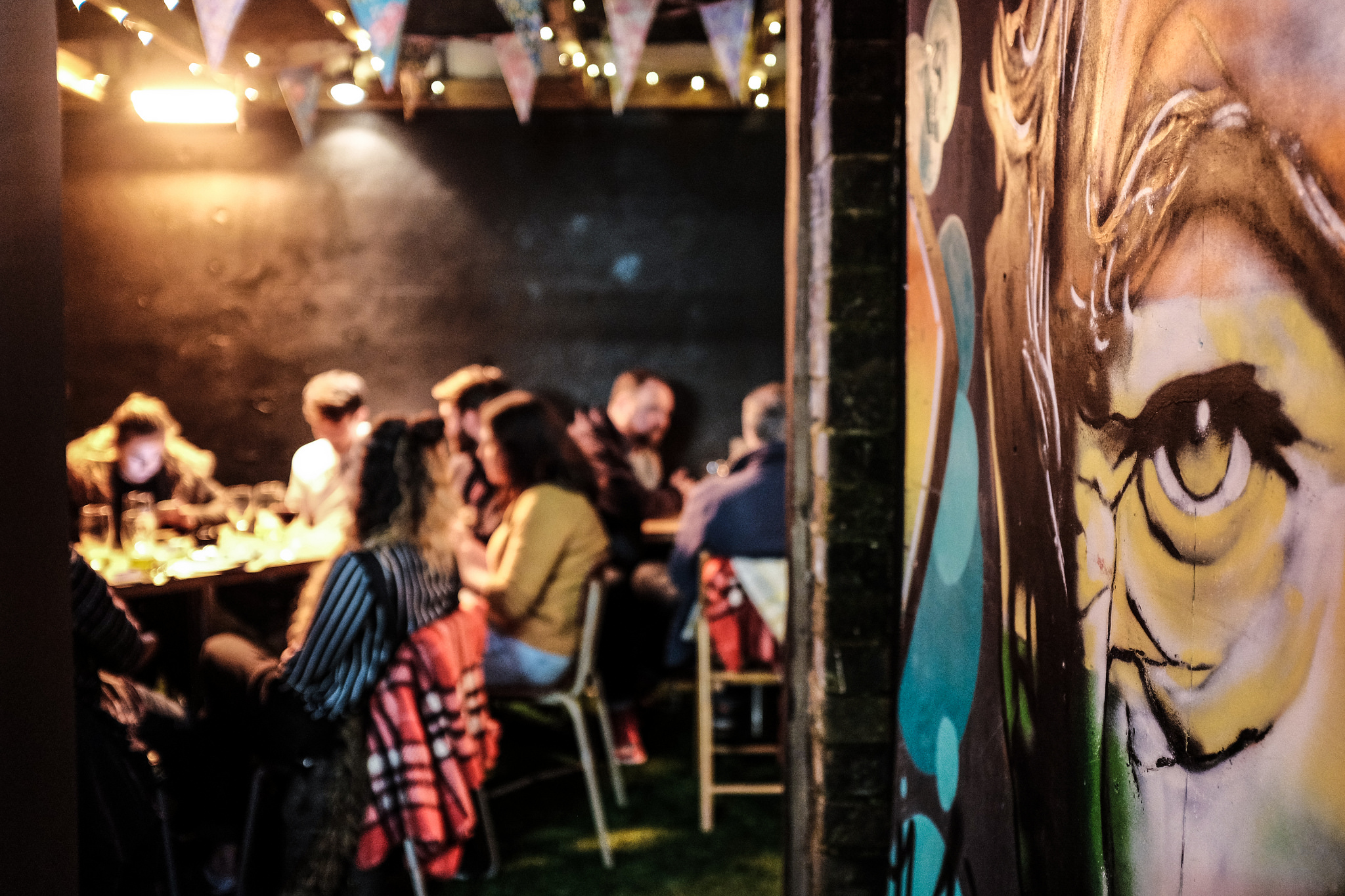 Semi-private garden area at Ladywell Tavern, ideal for networking and team-building events.