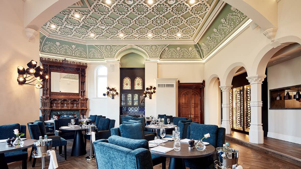 Elegant event space at Oddfellows On The Park, perfect for upscale gatherings and meetings.