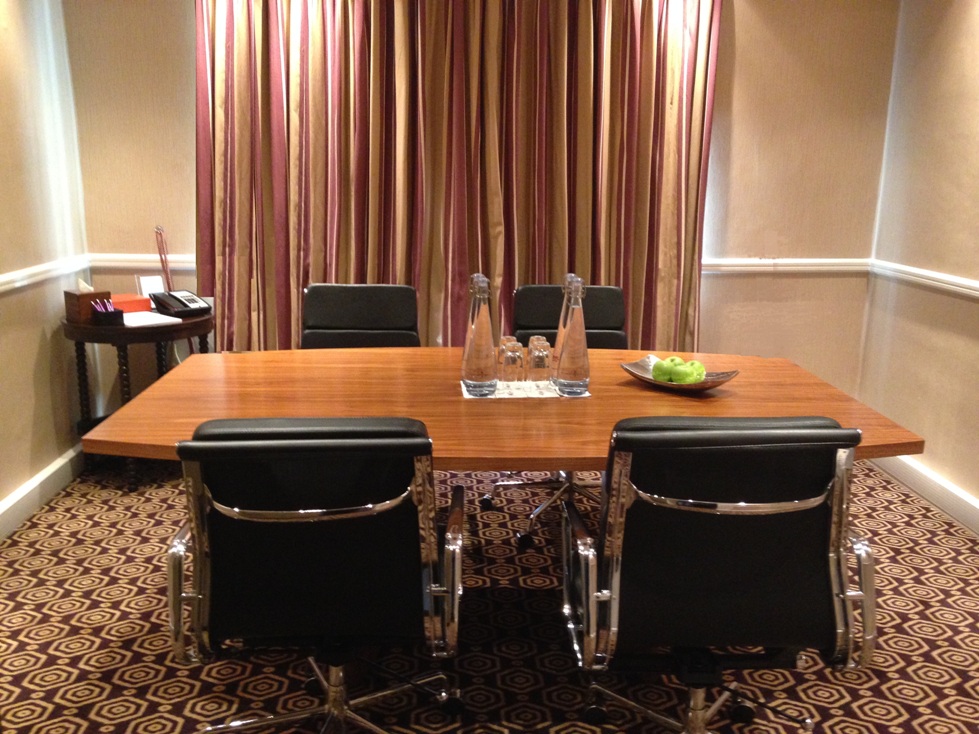 Meeting room at St Ermin’s Hotel with sleek table, ideal for corporate events.