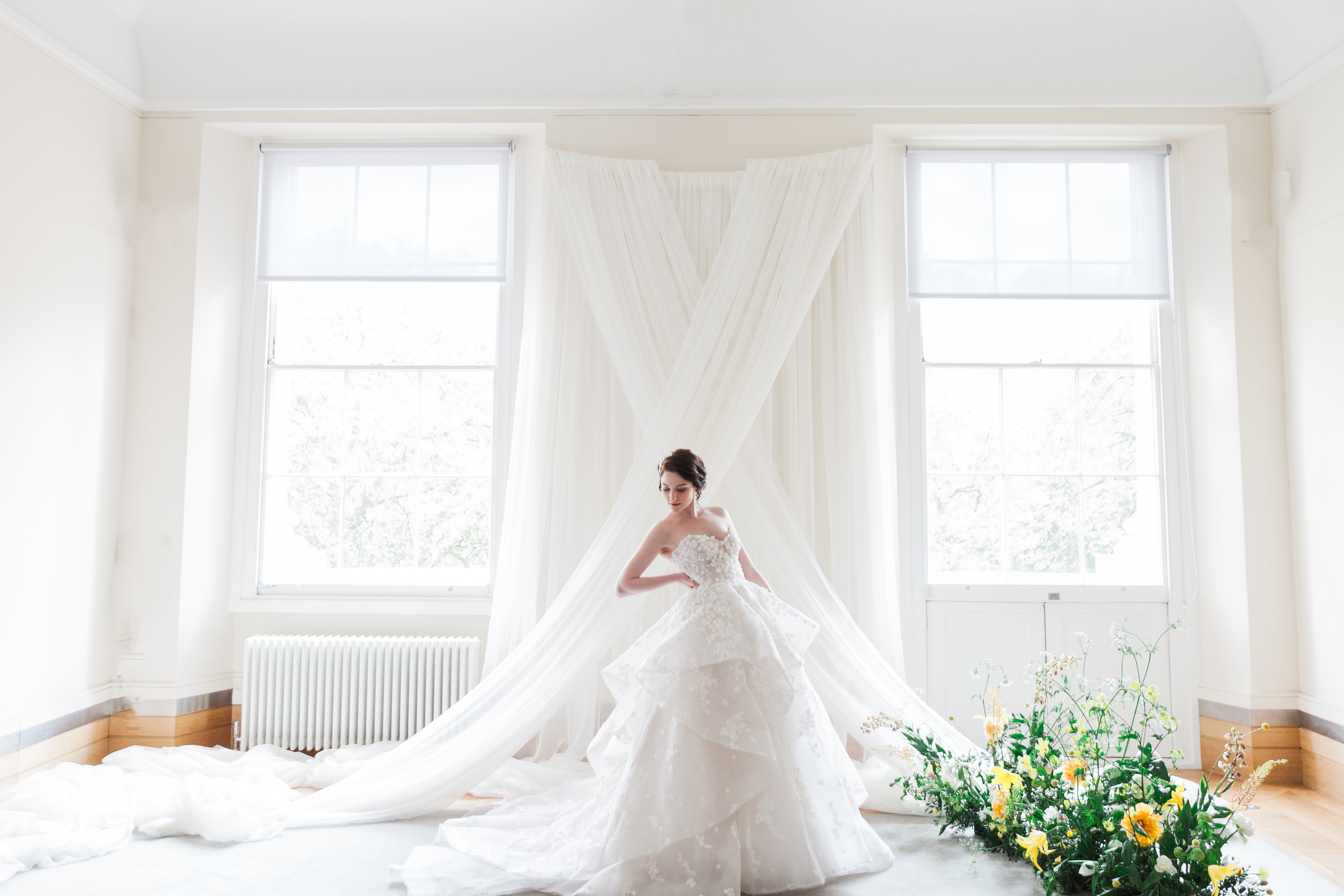 Elegant bridal setting at Prince Philip House for weddings and fashion events.