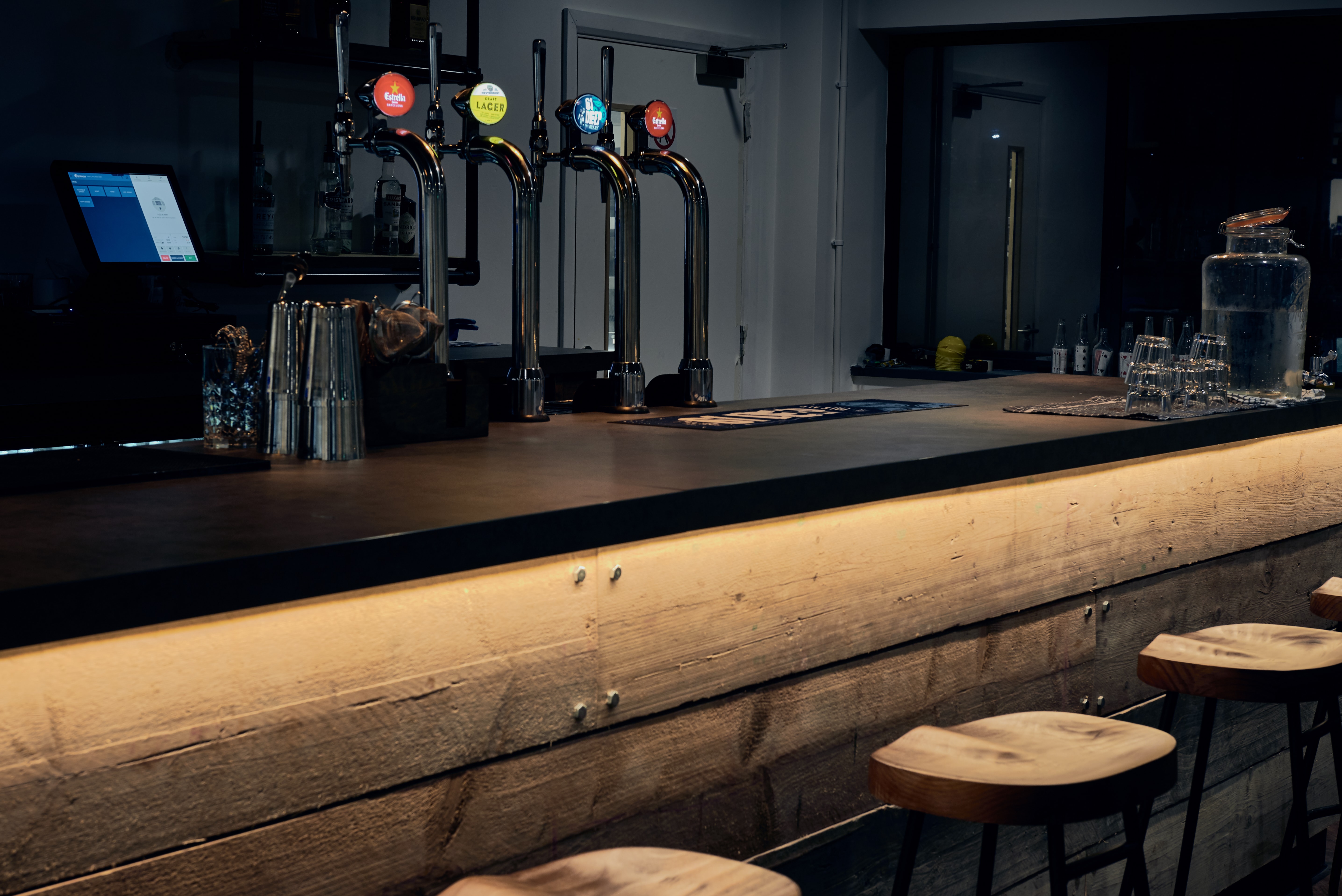 Sleek bar setup at The View Bar and Restaurant, ideal for networking events and gatherings.