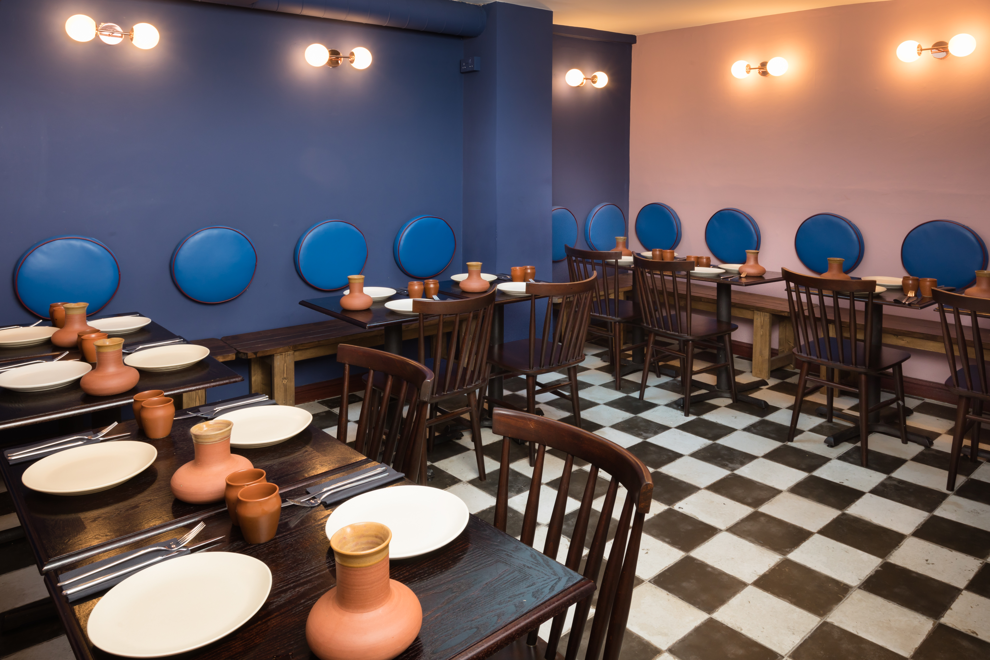 Stylish dining space in Little Kolkata for intimate gatherings and workshops.