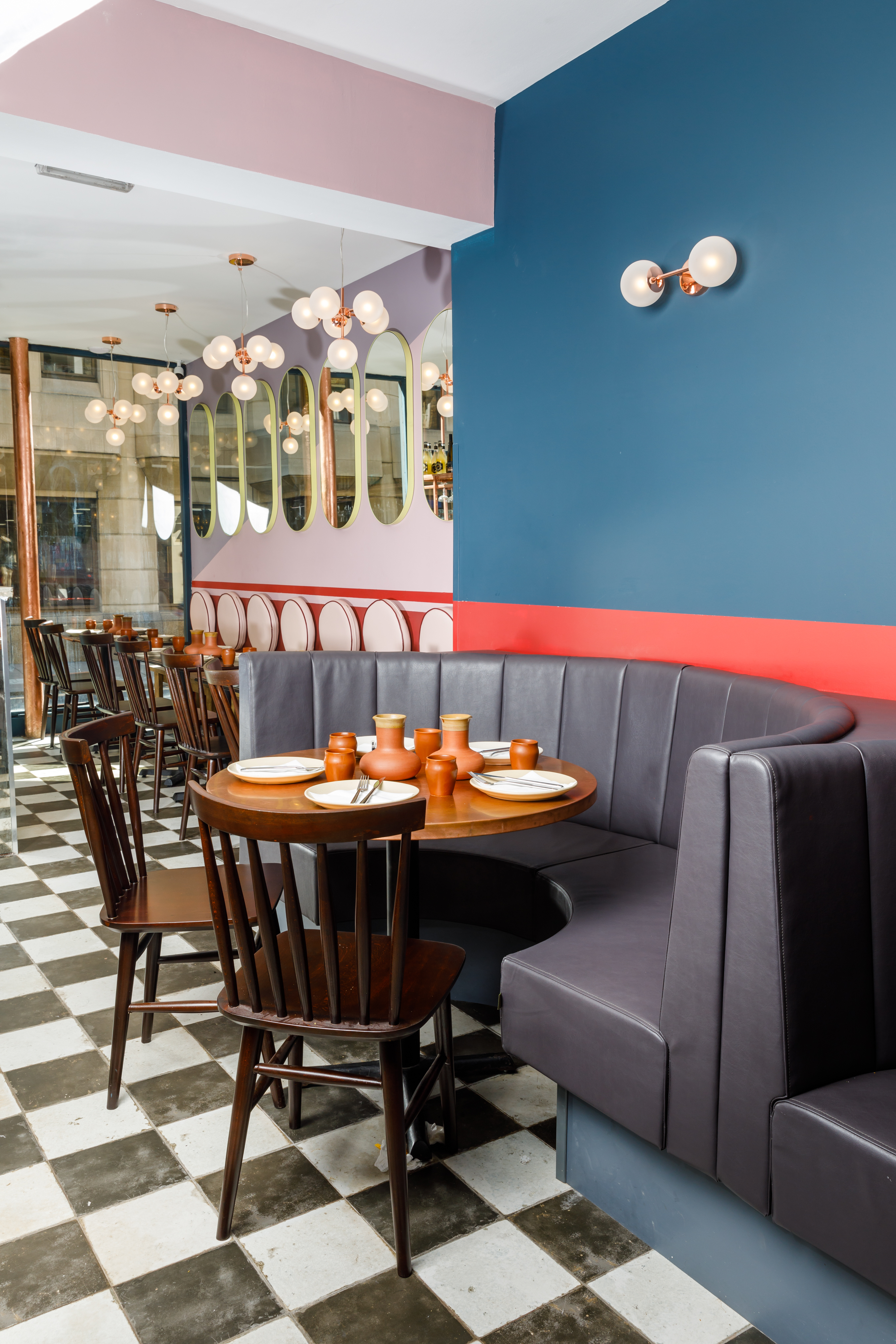 Stylish restaurant interior in Little Kolkata, ideal for casual gatherings and networking events.