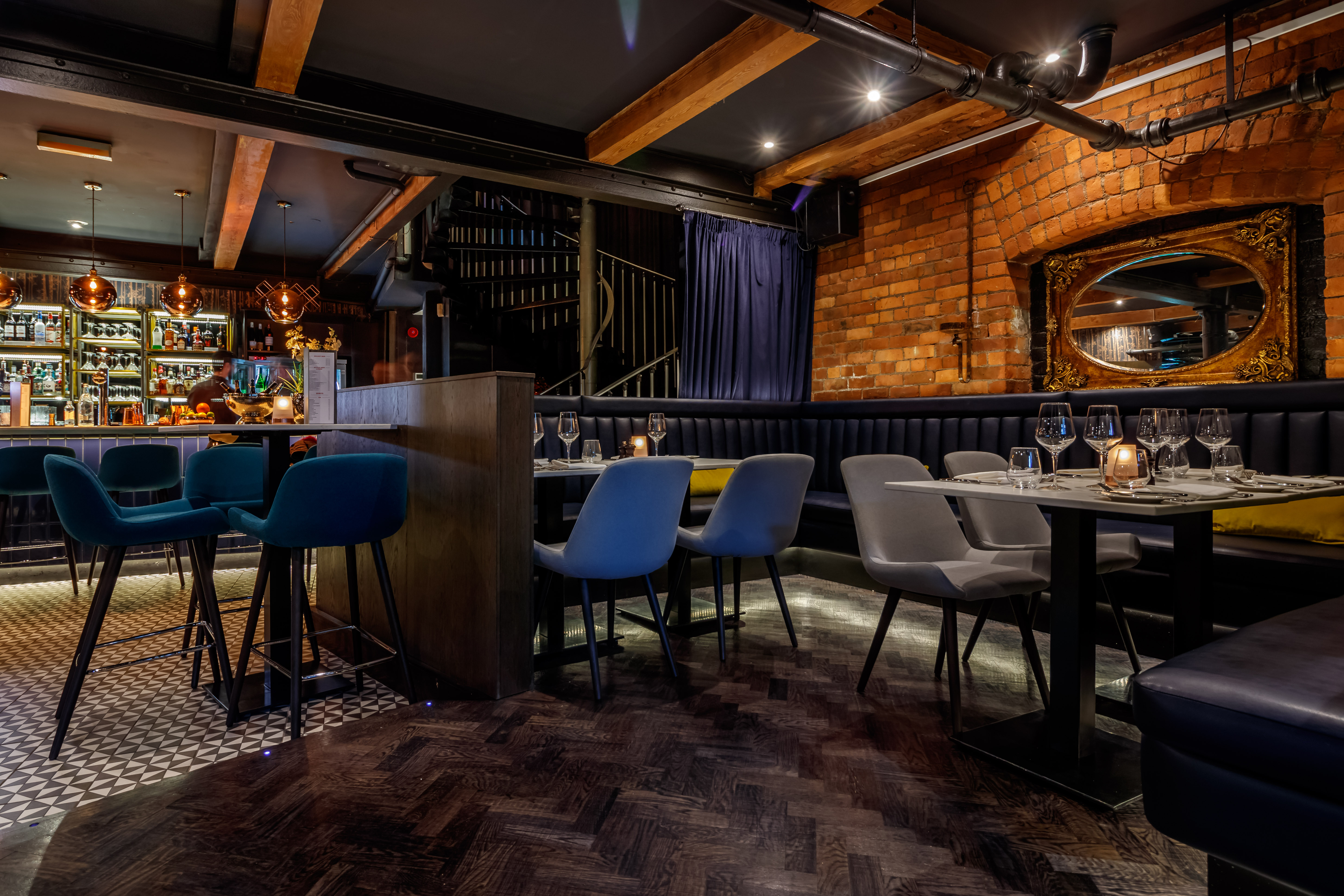 Stylish Velvet Bar at Velvet Hotel, perfect for intimate gatherings and corporate events.