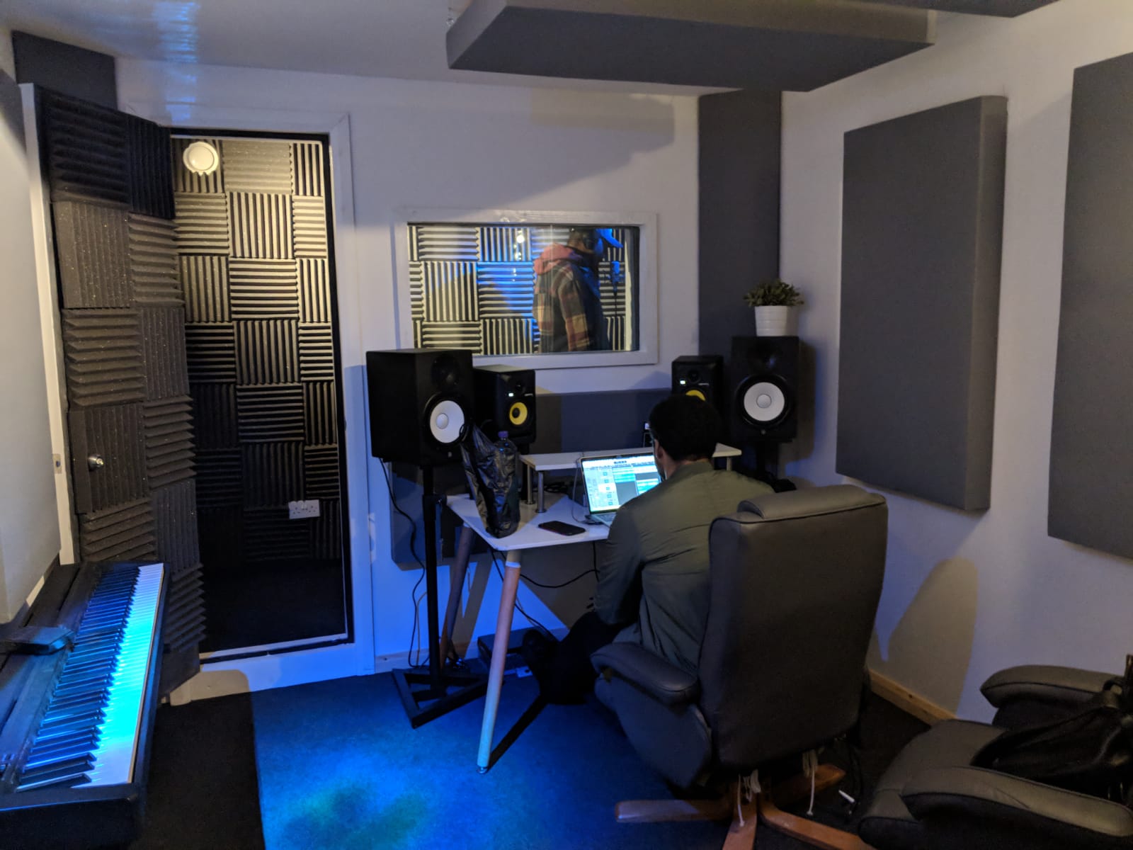 Modern recording studio in Hackney Wick, ideal for music production and workshops.