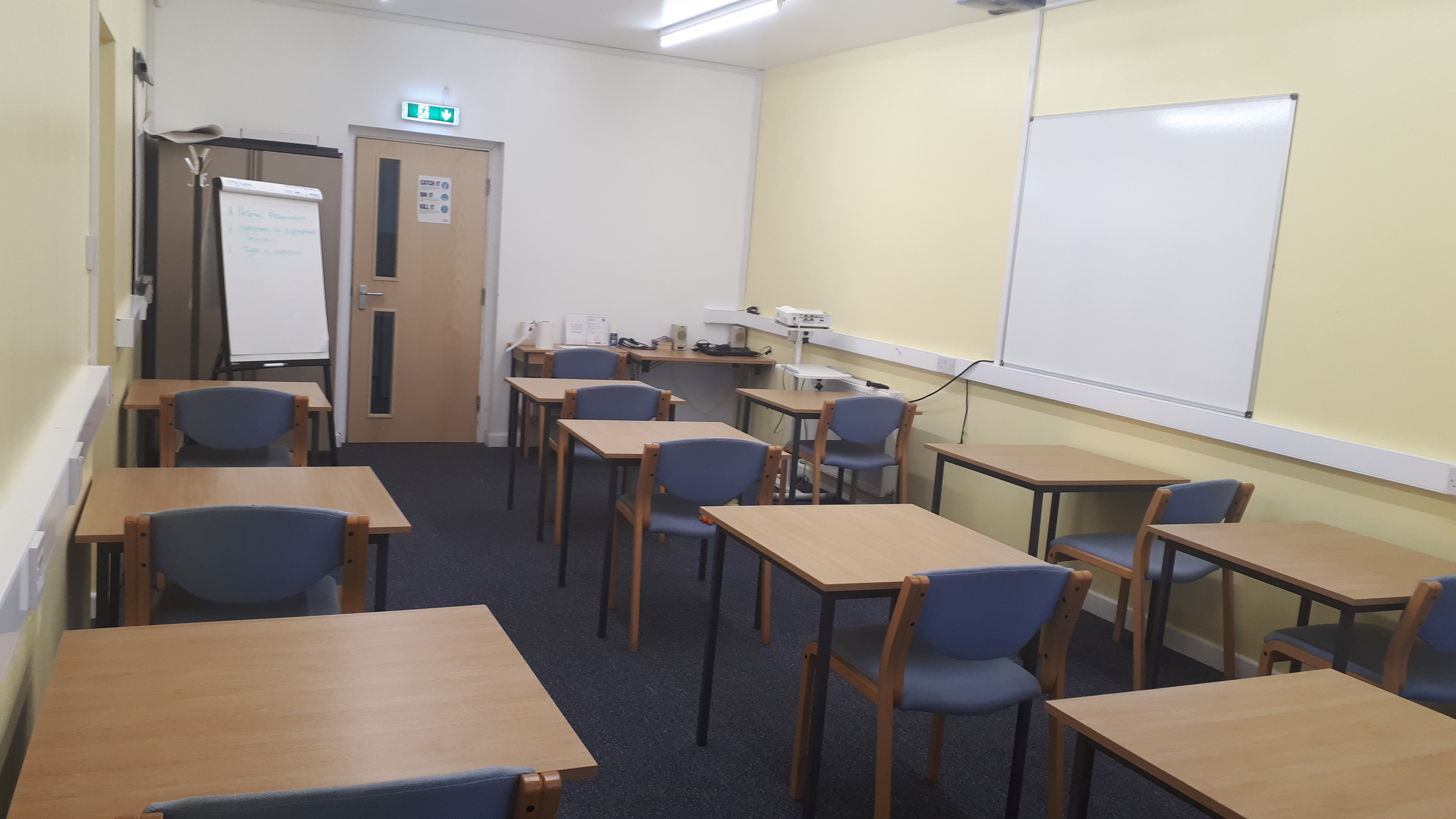 Training Room 1 at Wesley House, Salford - professional space for workshops and training.