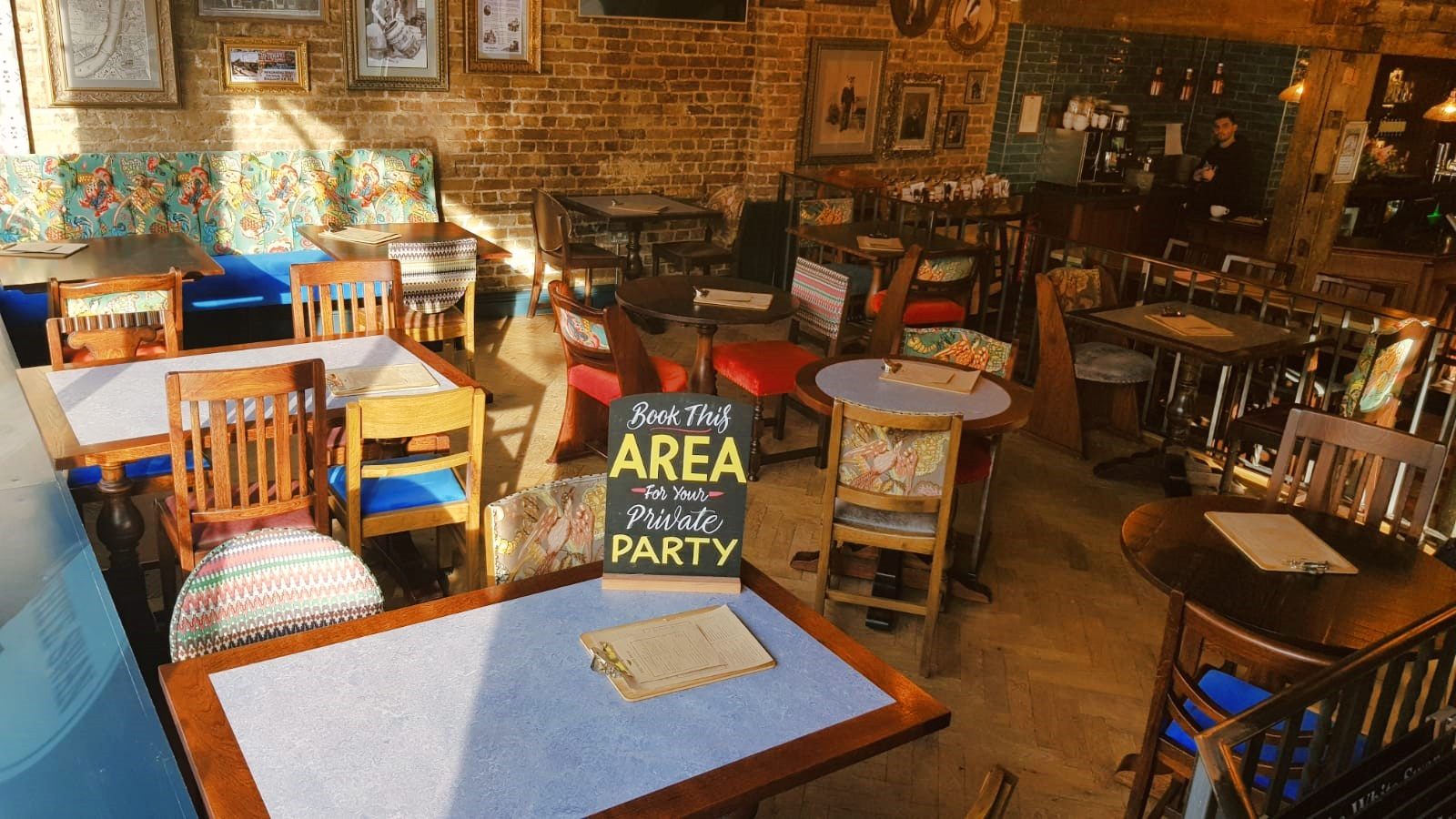 Cozy Pimlico Corner venue with warm decor, ideal for private events and gatherings.