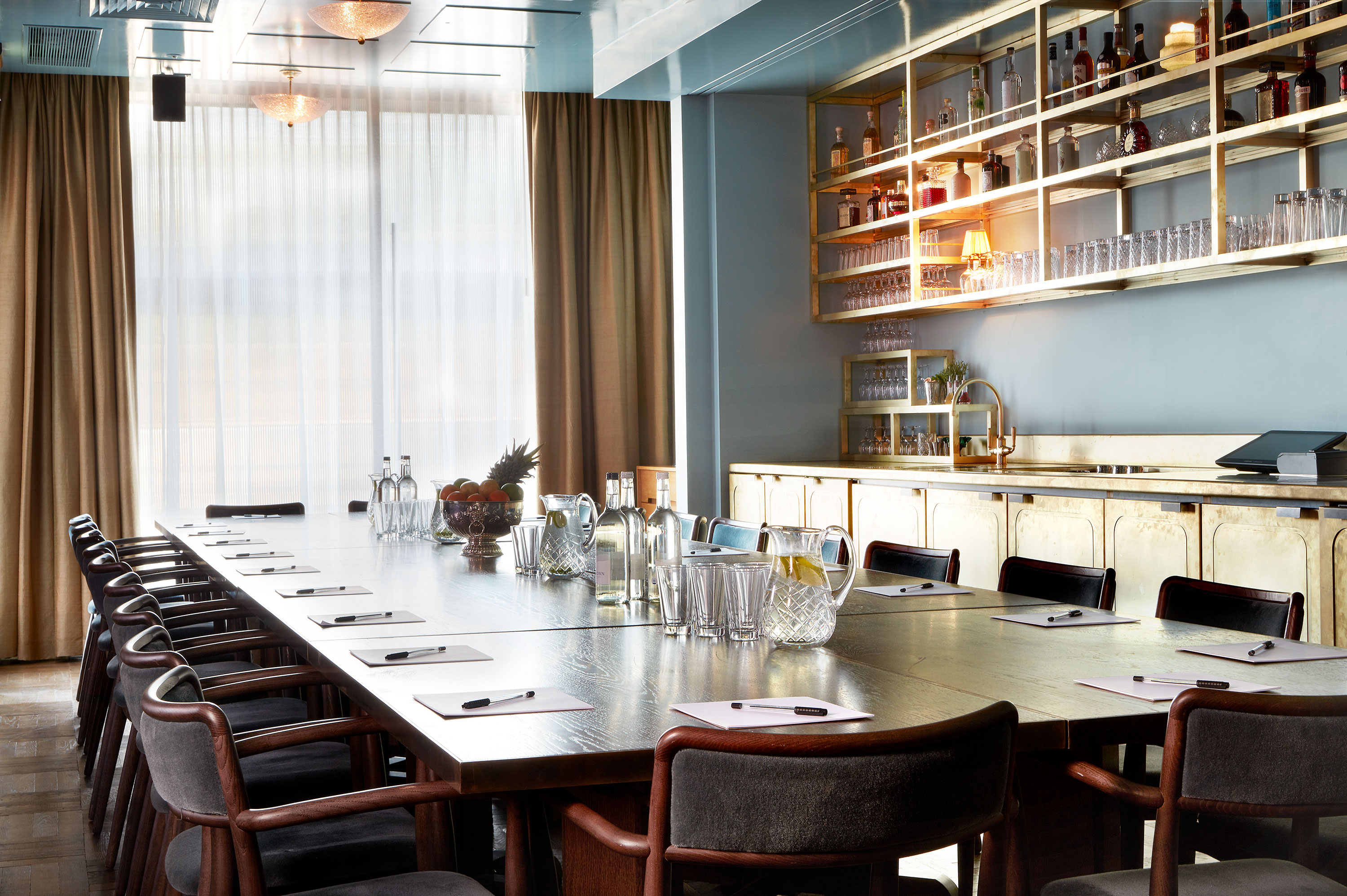 Modern meeting room at White City Studio, perfect for professional events and networking.