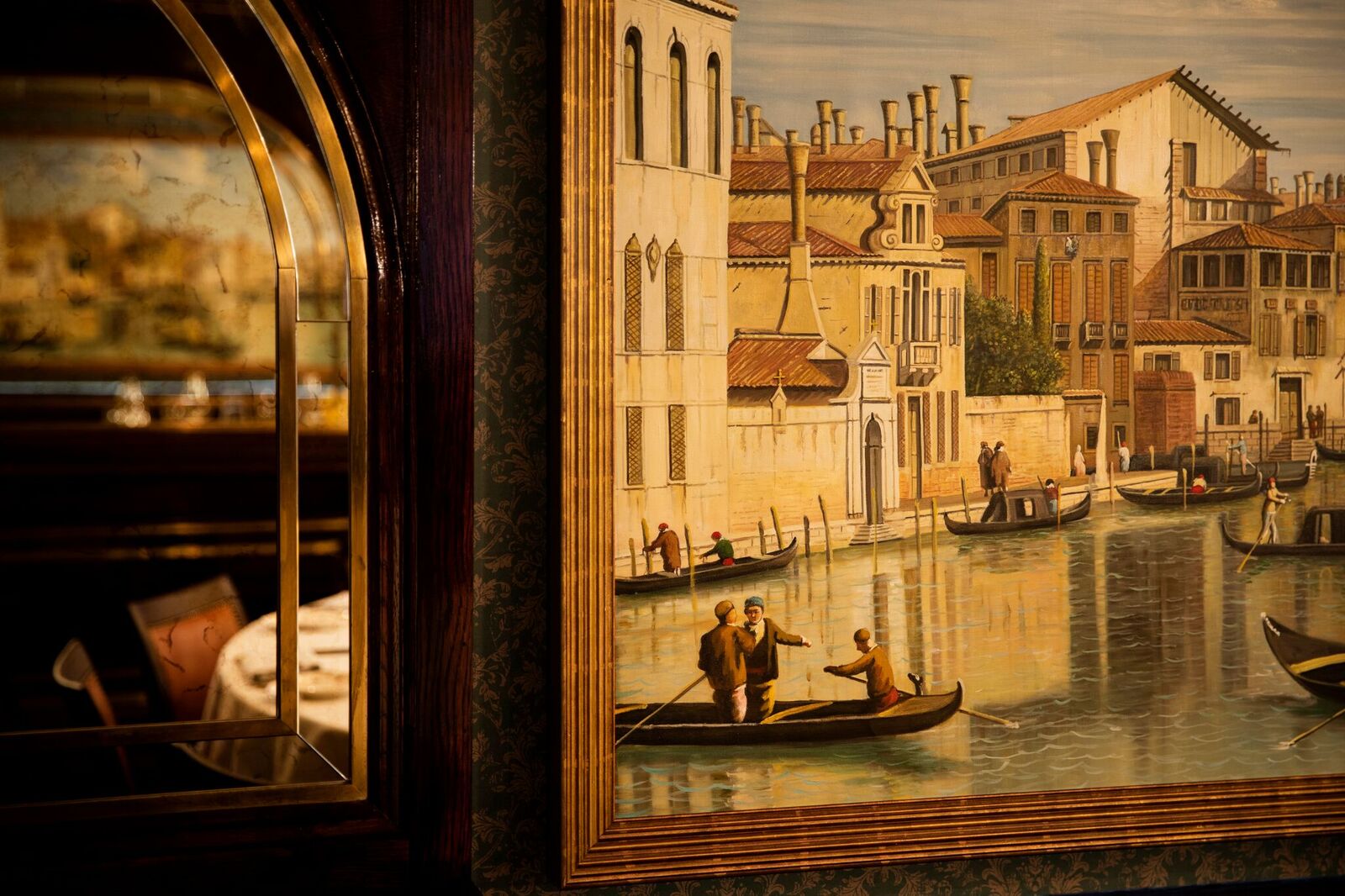 Canaletto Room at Harry's Dolce Vita, elegant canal backdrop for upscale events.