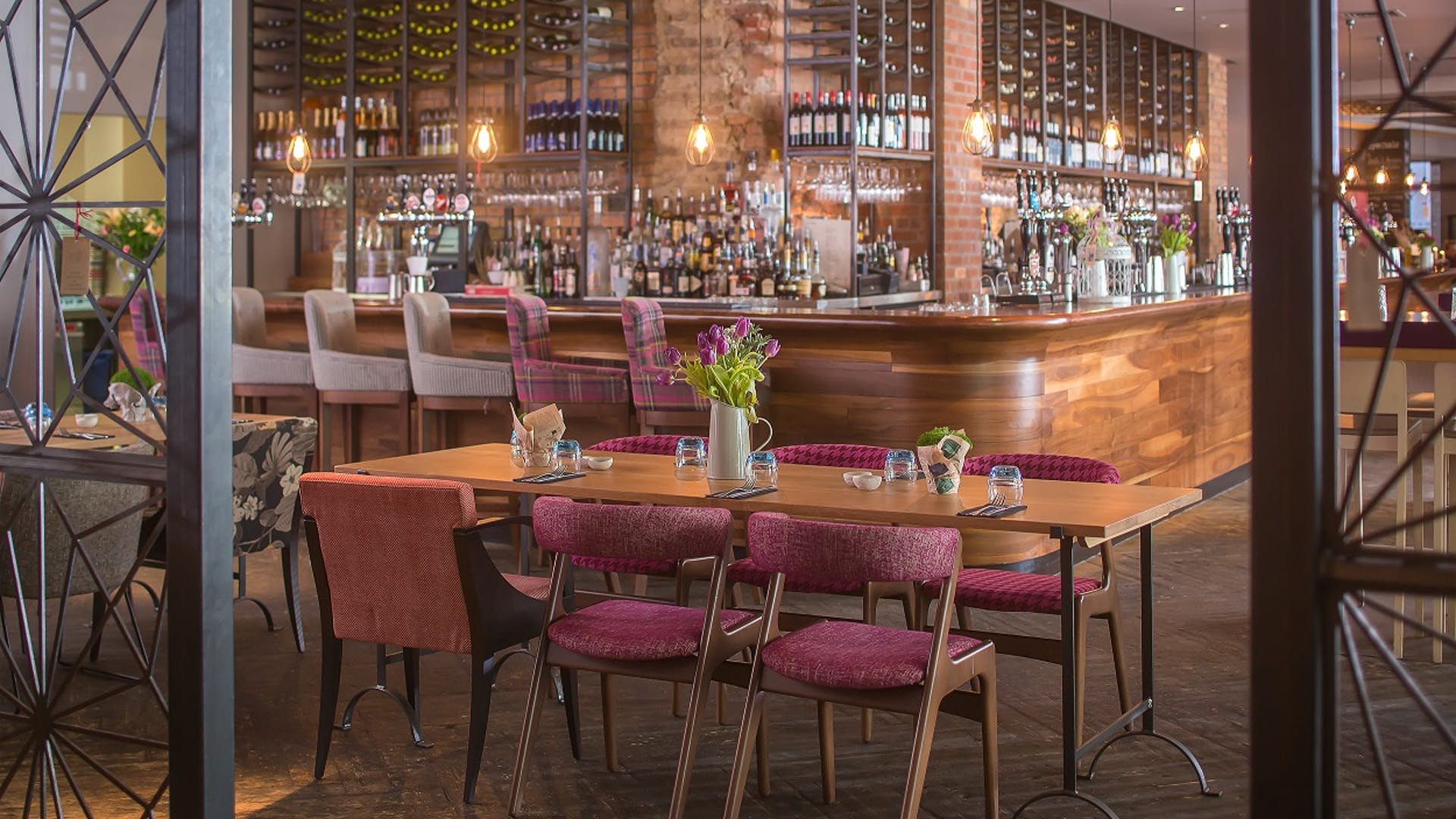Stylish venue with warm lighting for intimate meetings and events at The Anthologist.