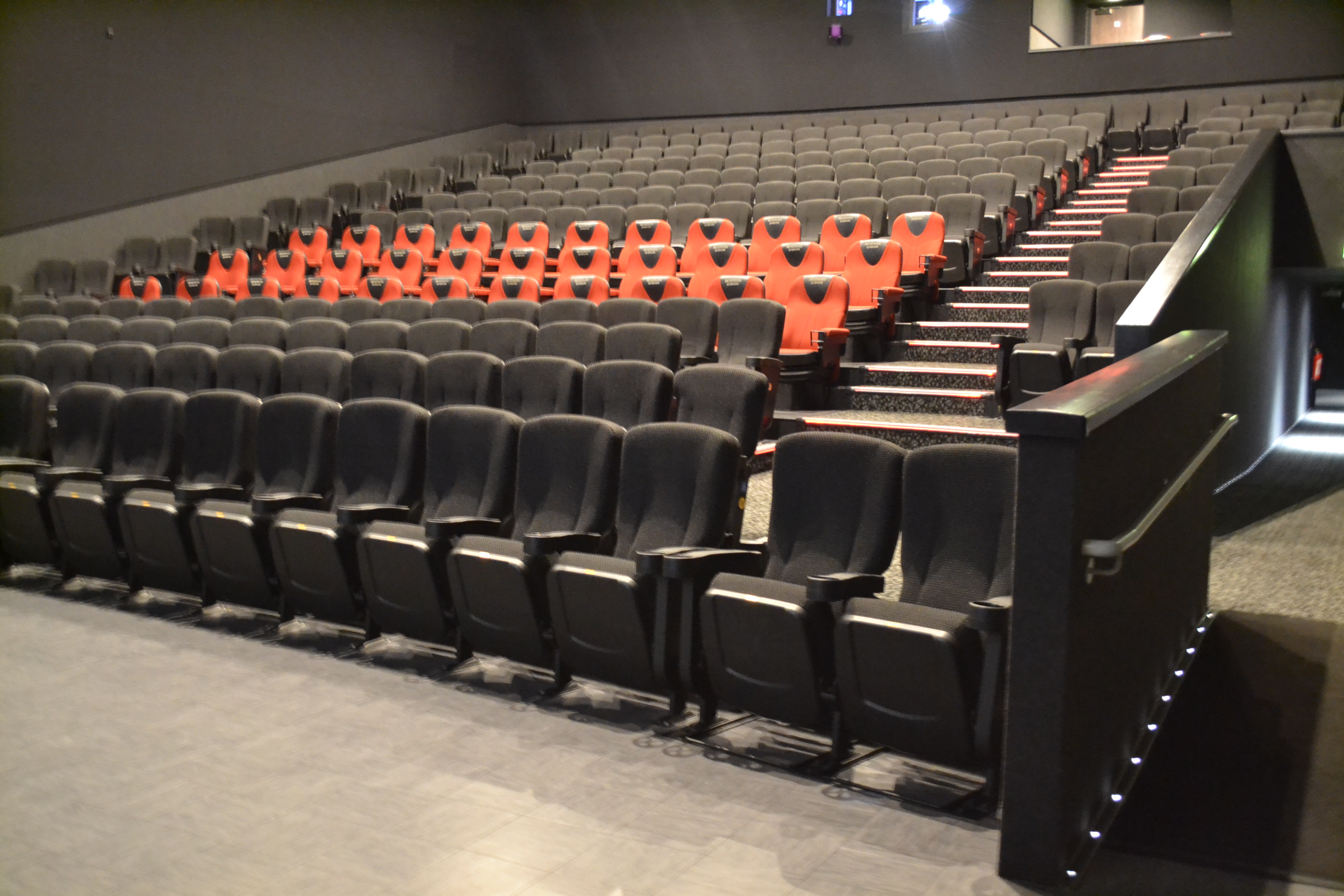 Modern Cineworld Wembley Screen 7 with tiered seating, ideal for presentations and screenings.