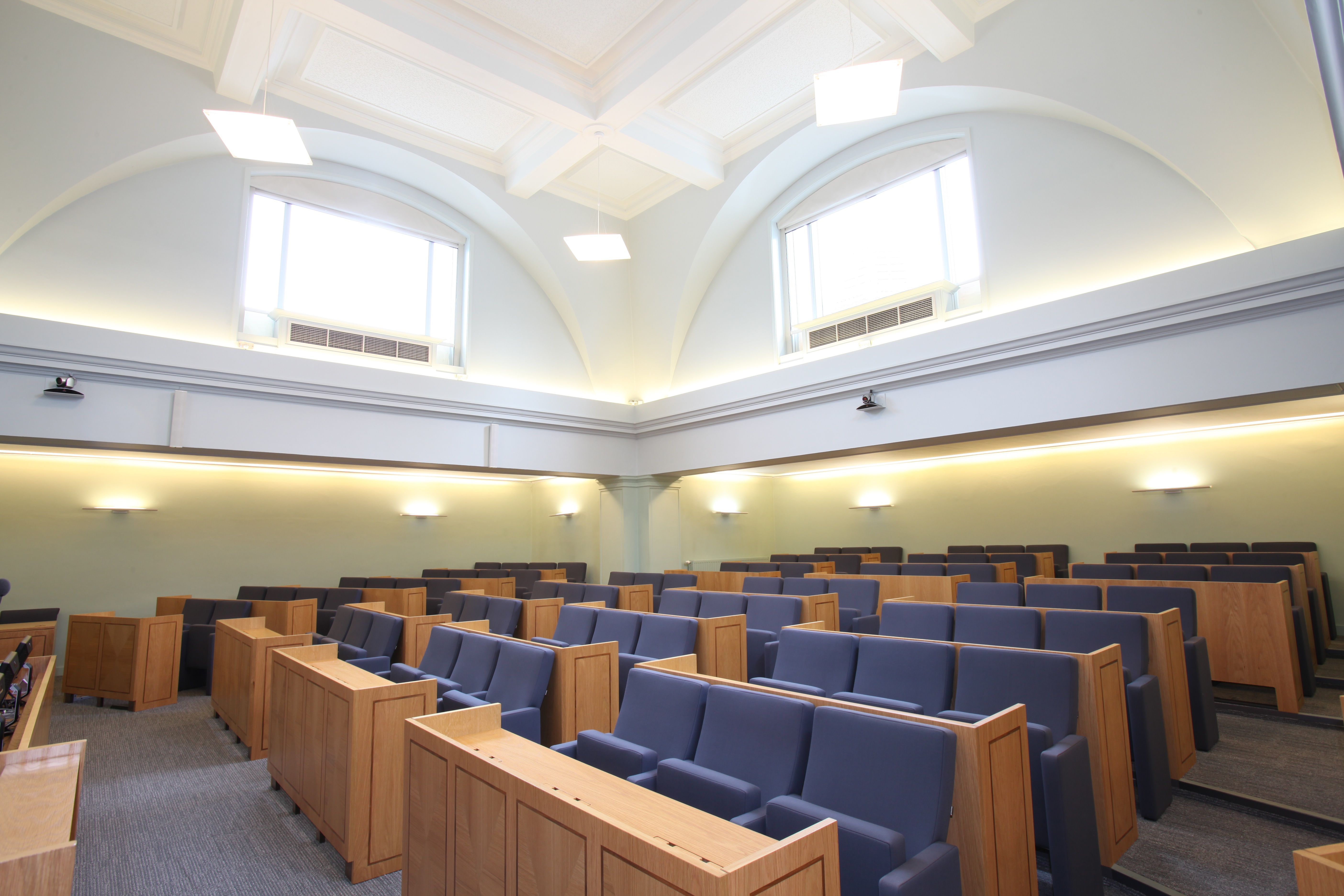 Council Chamber at 113 Chancery Lane, spacious meeting room for conferences and workshops.