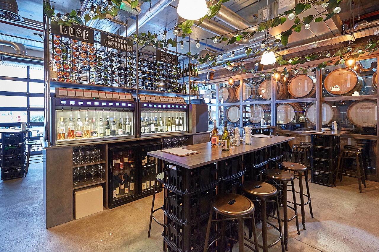 Stylish wine bar at Vagabond Battersea, perfect for intimate gatherings and networking events.