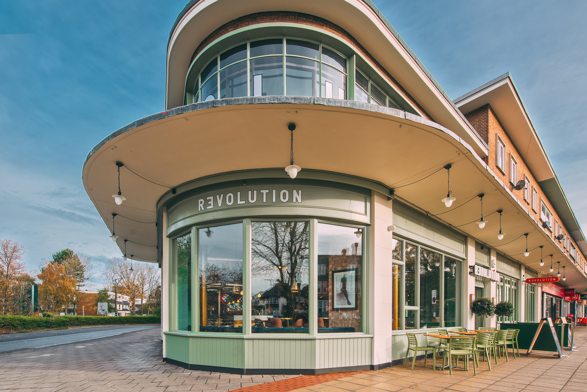 Modern venue with large windows for events and meetings in Revolution Solihull.