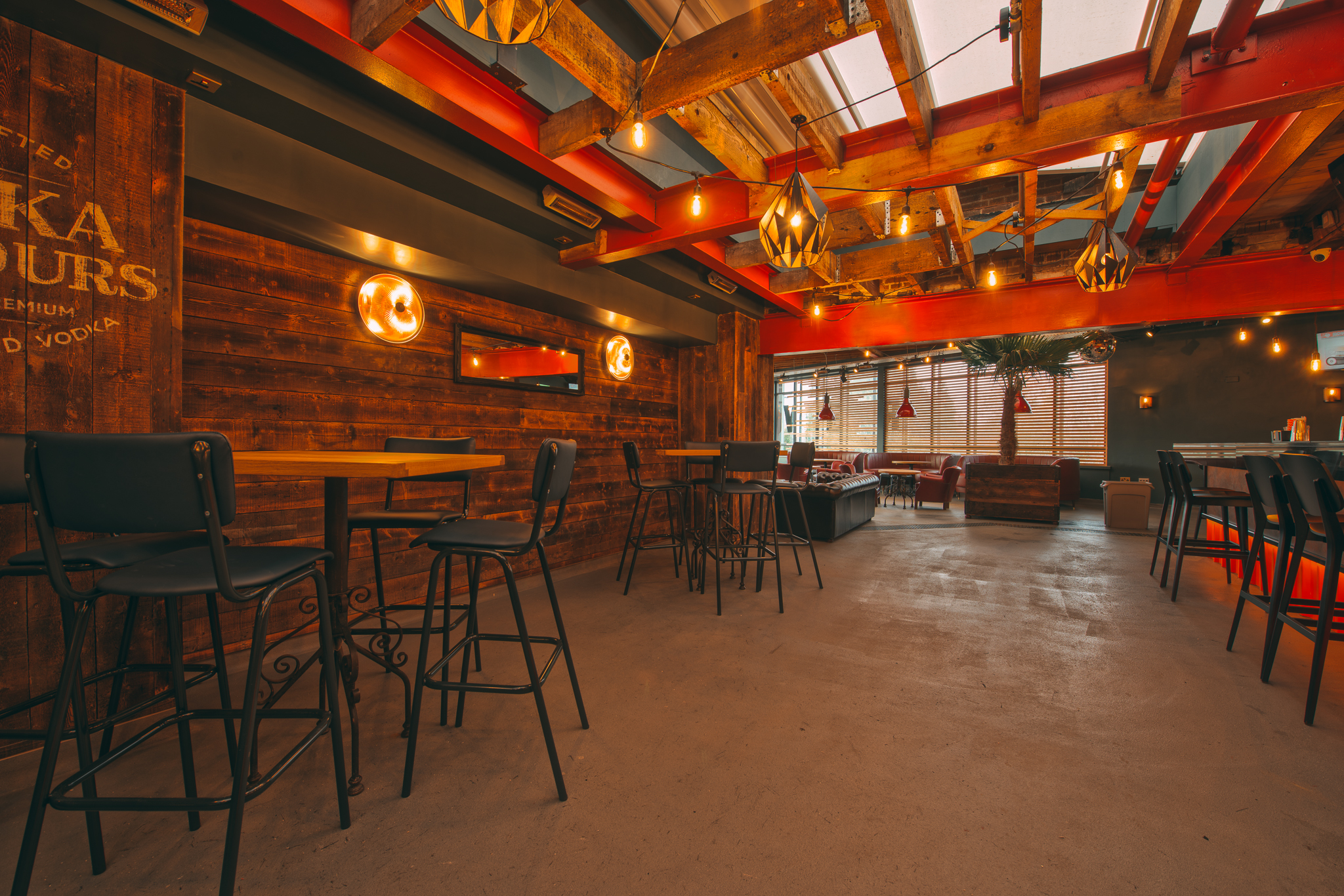 Stylish Upstairs Terrace venue in Solihull, ideal for networking events and workshops.