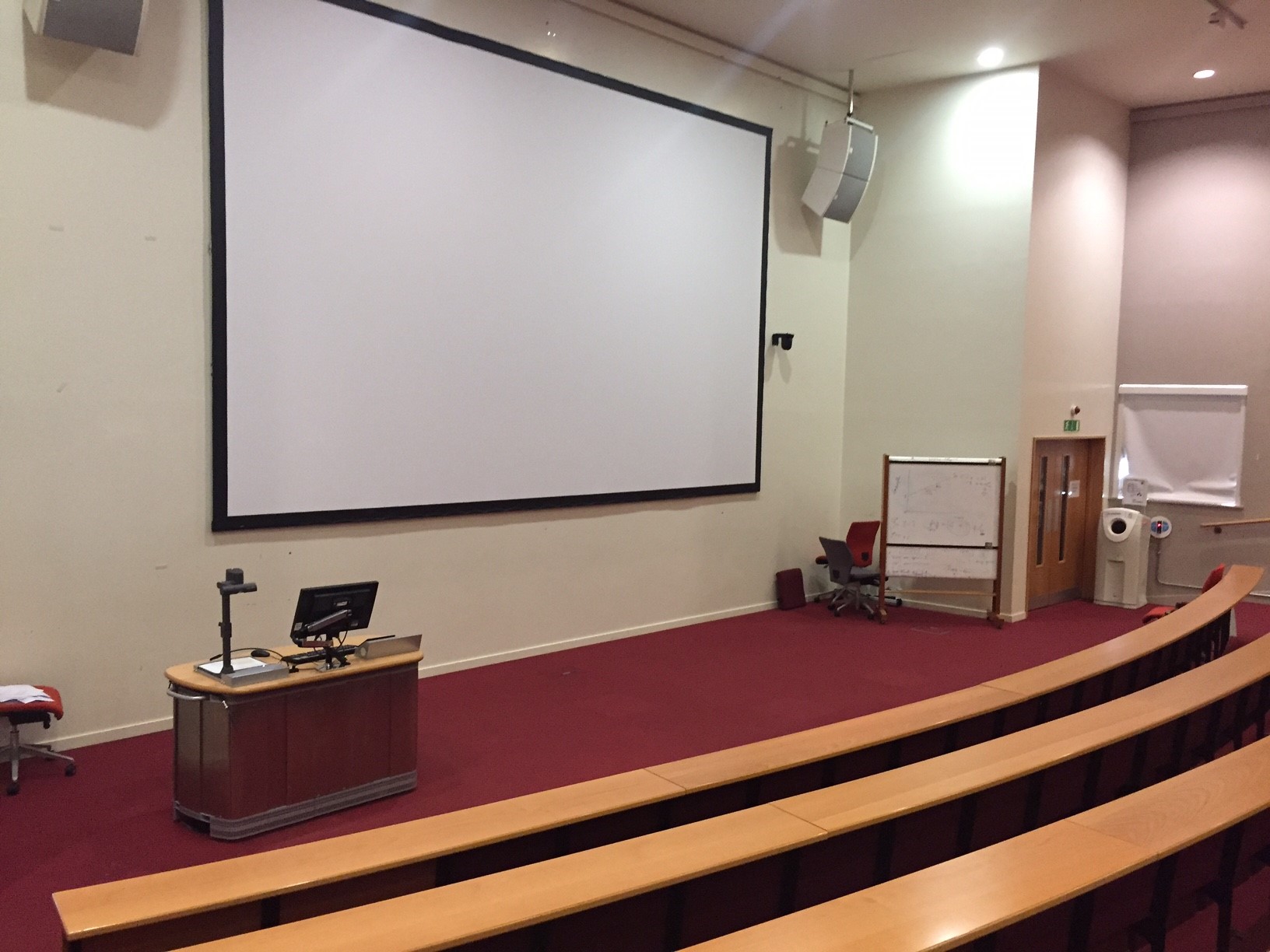 Main Lecture Theatre at University of East London, spacious auditorium for presentations and lectures.