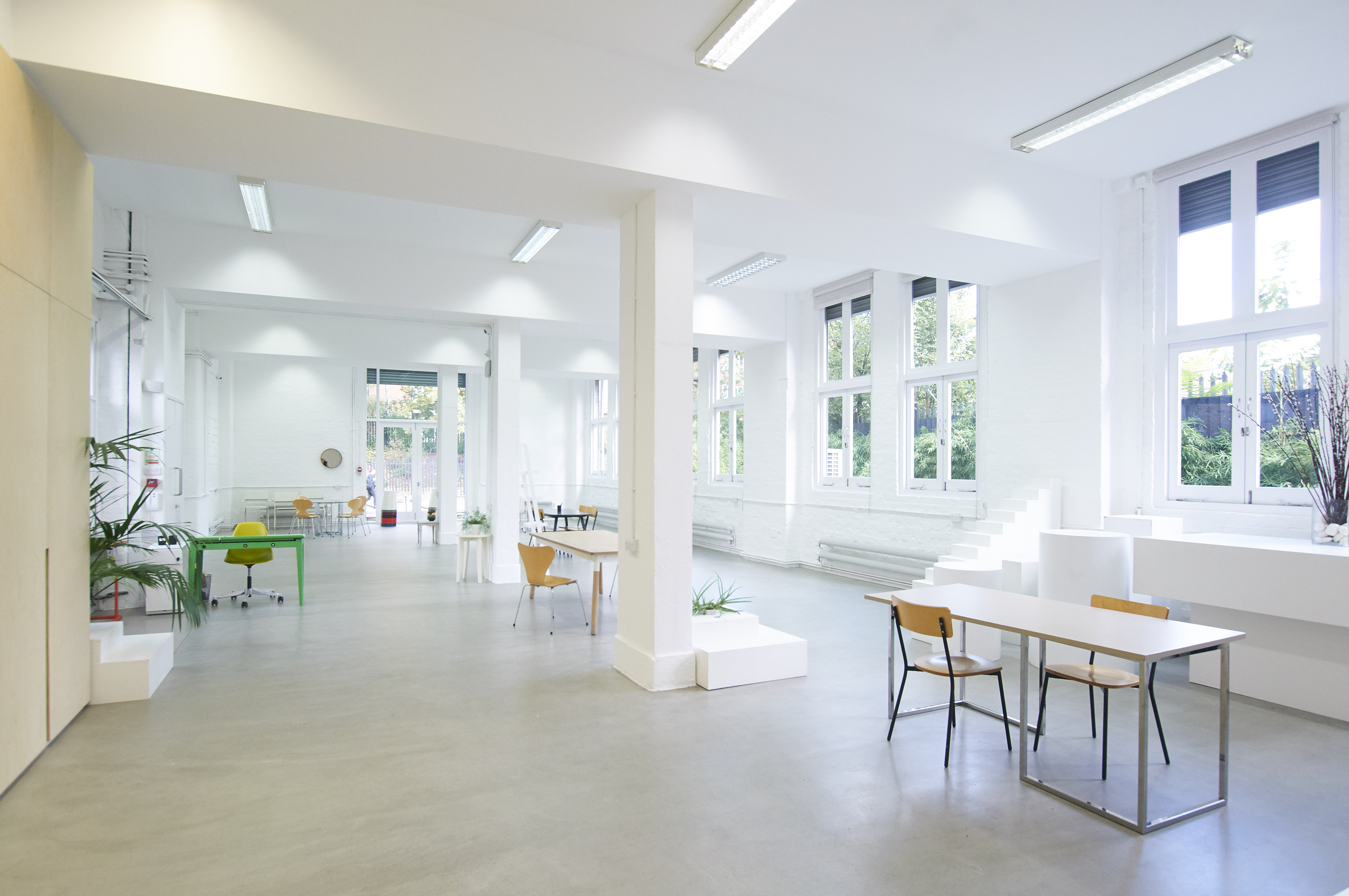 Bright, spacious Regents Canal Showroom venue for workshops and networking events.