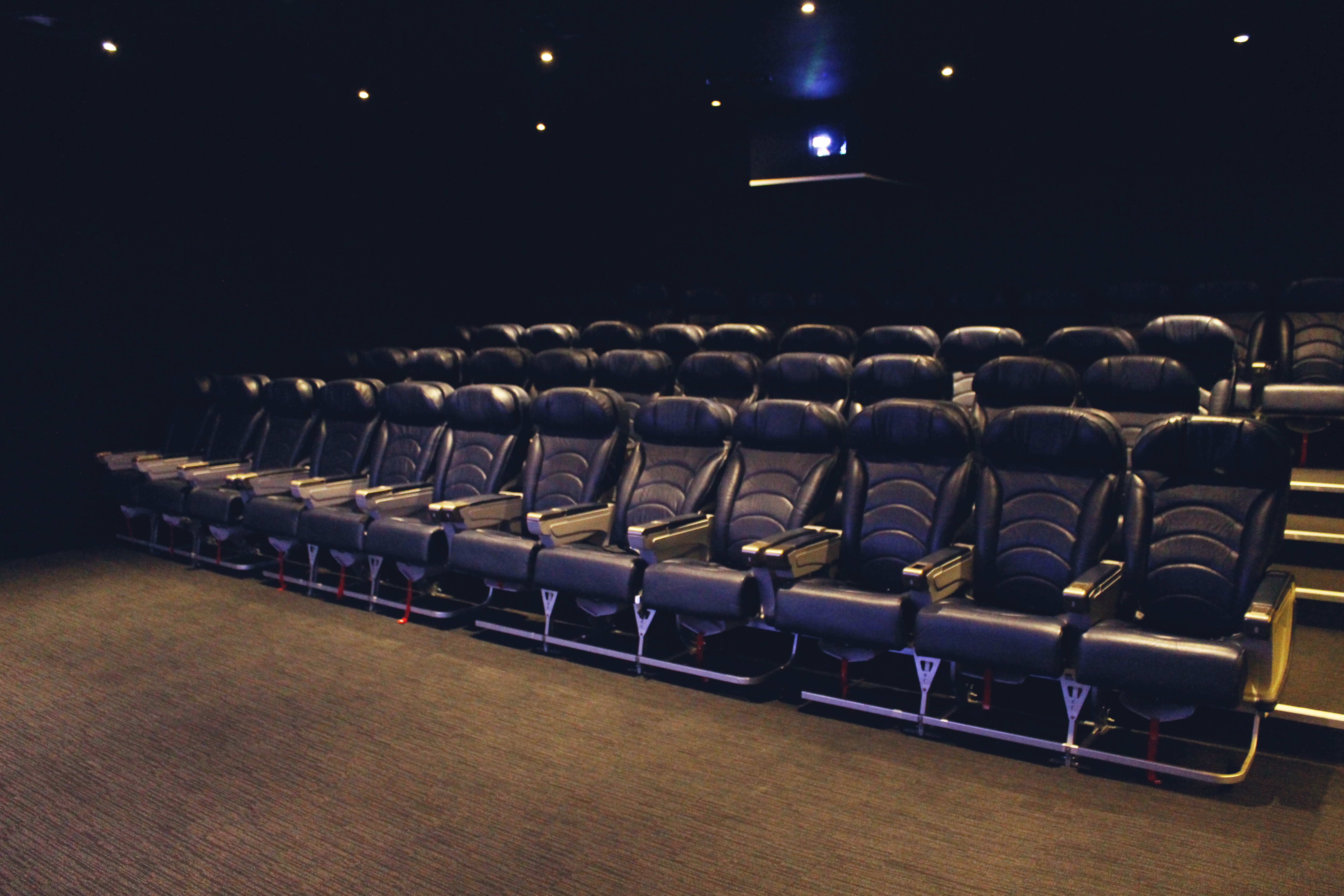 Modern theater seating at Tramshed Cinema, Cardiff for corporate film screenings.