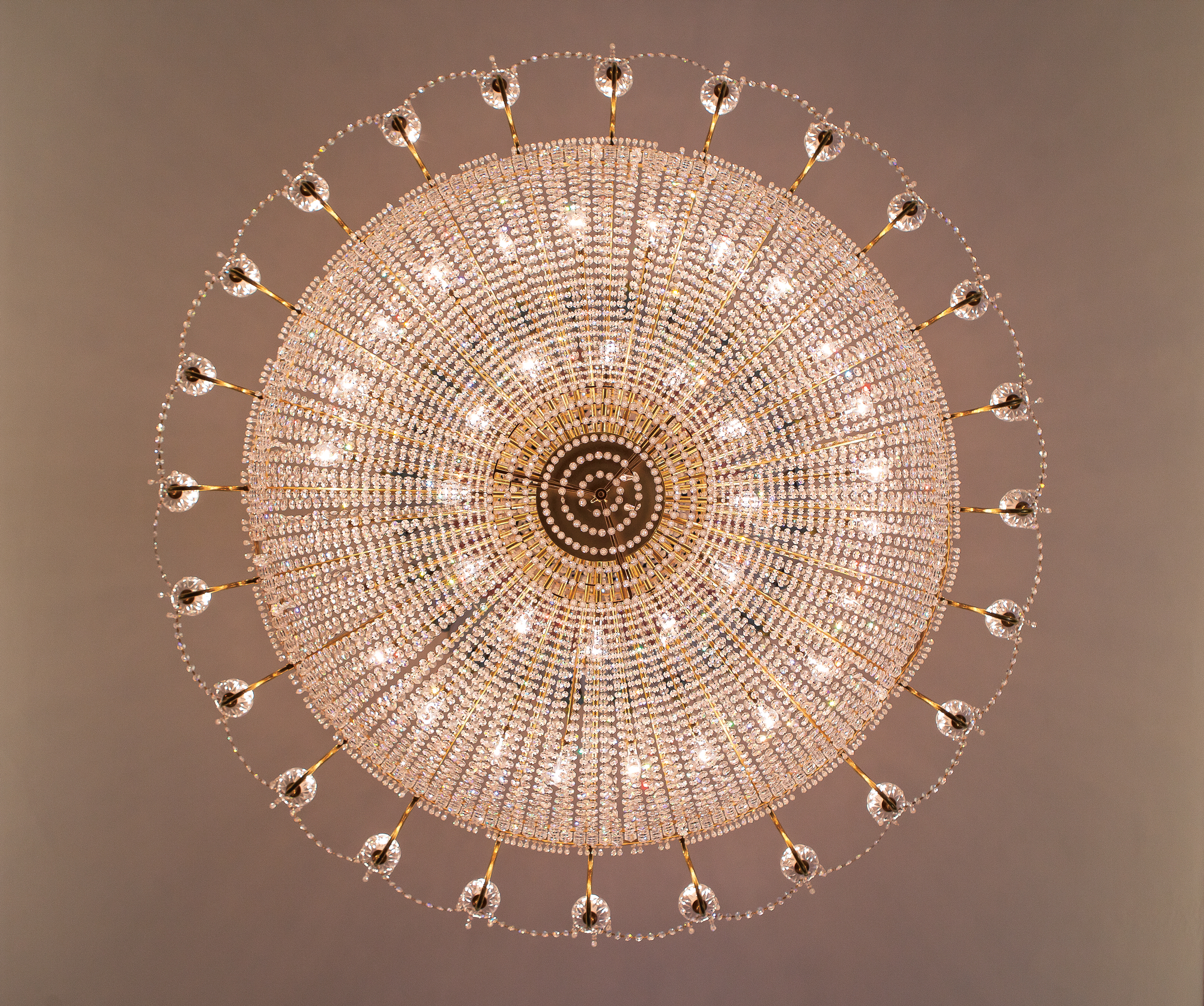 Elegant chandelier in Trafalgar Rooms, ideal for upscale events and celebrations.