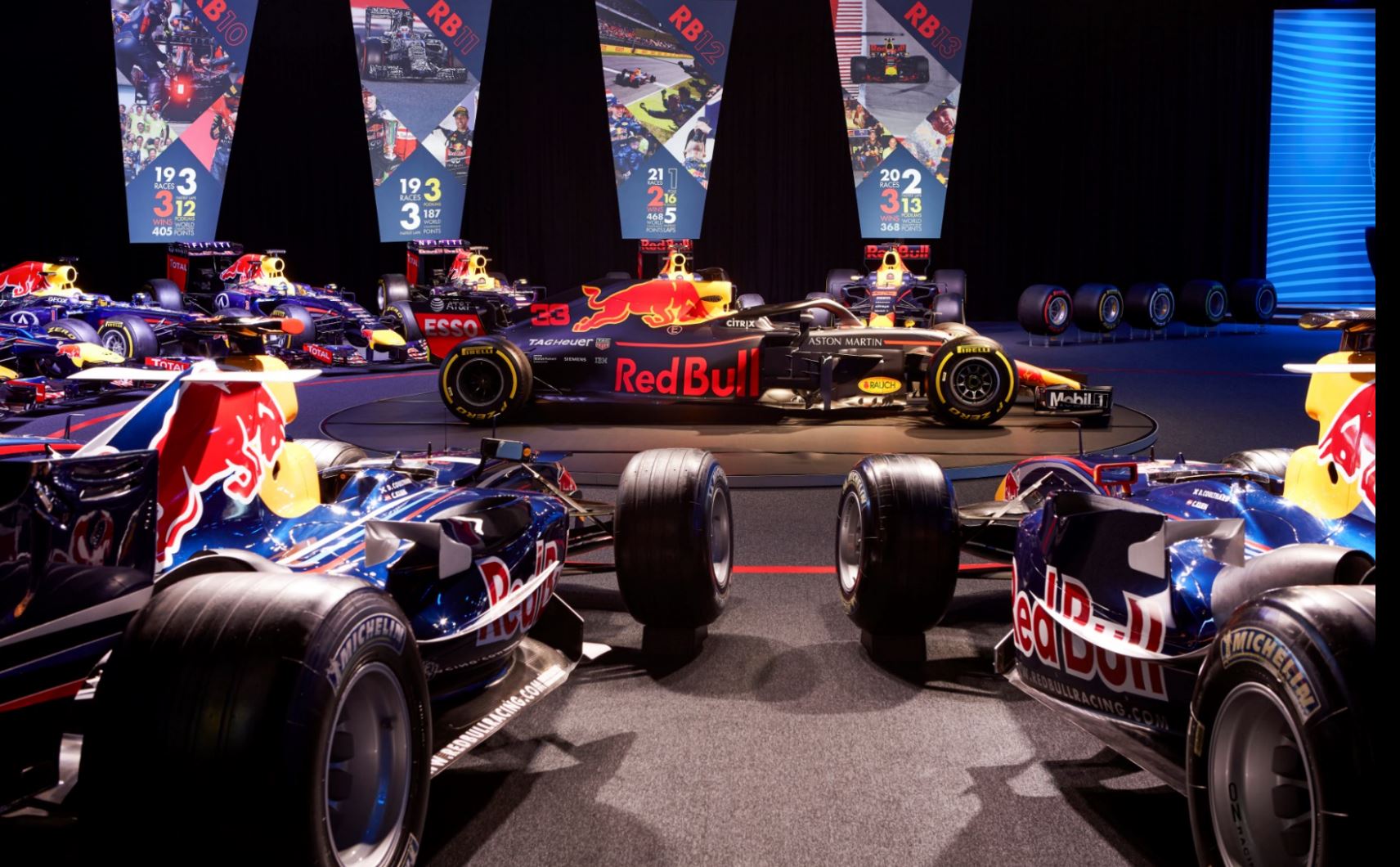 Red Bull Racing MK-7 car setup for high-energy motorsport events and product launches.