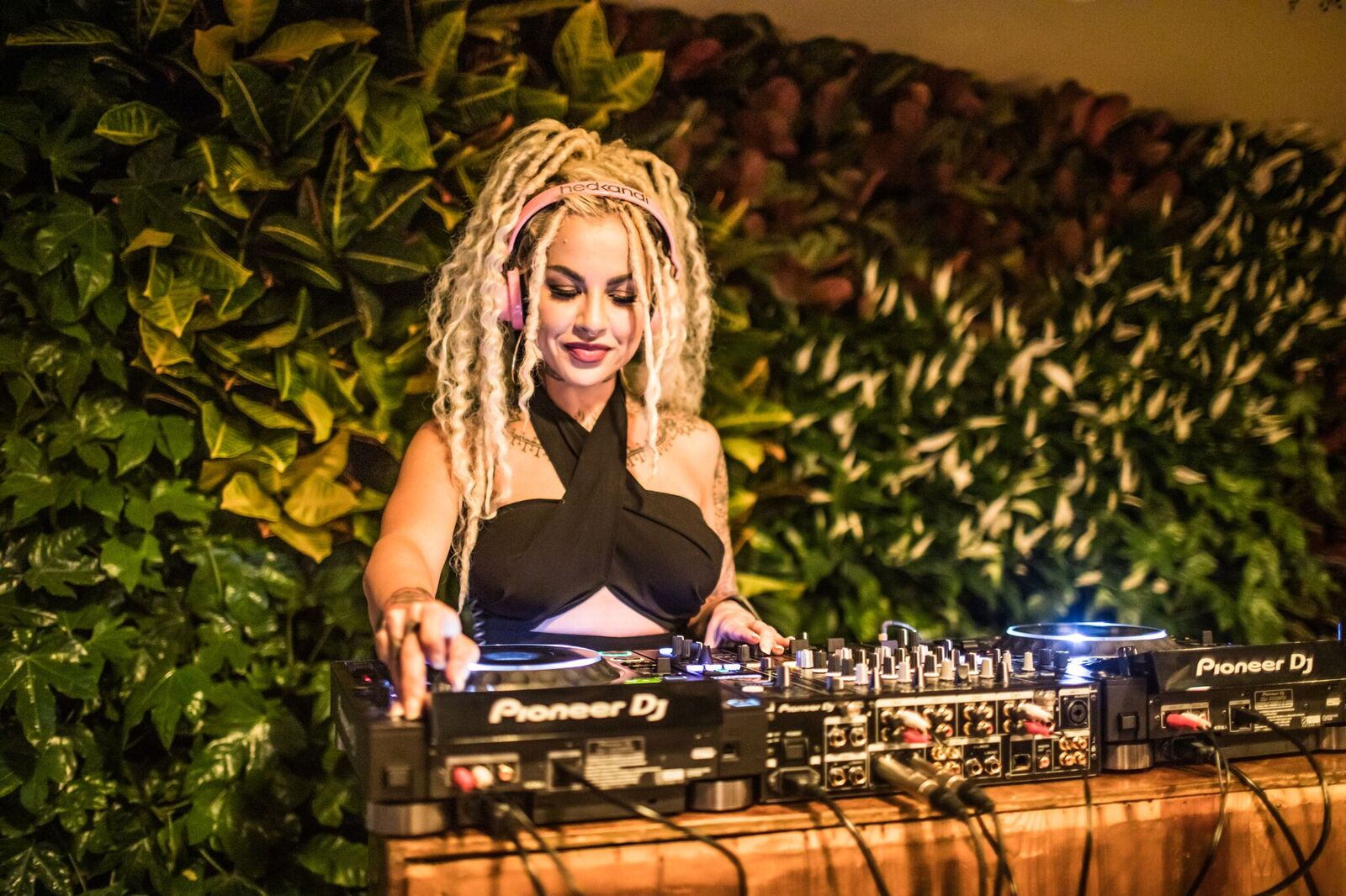 DJ set in ARBORETUM Main Lounge at LIBRARY, creating a lively event atmosphere.