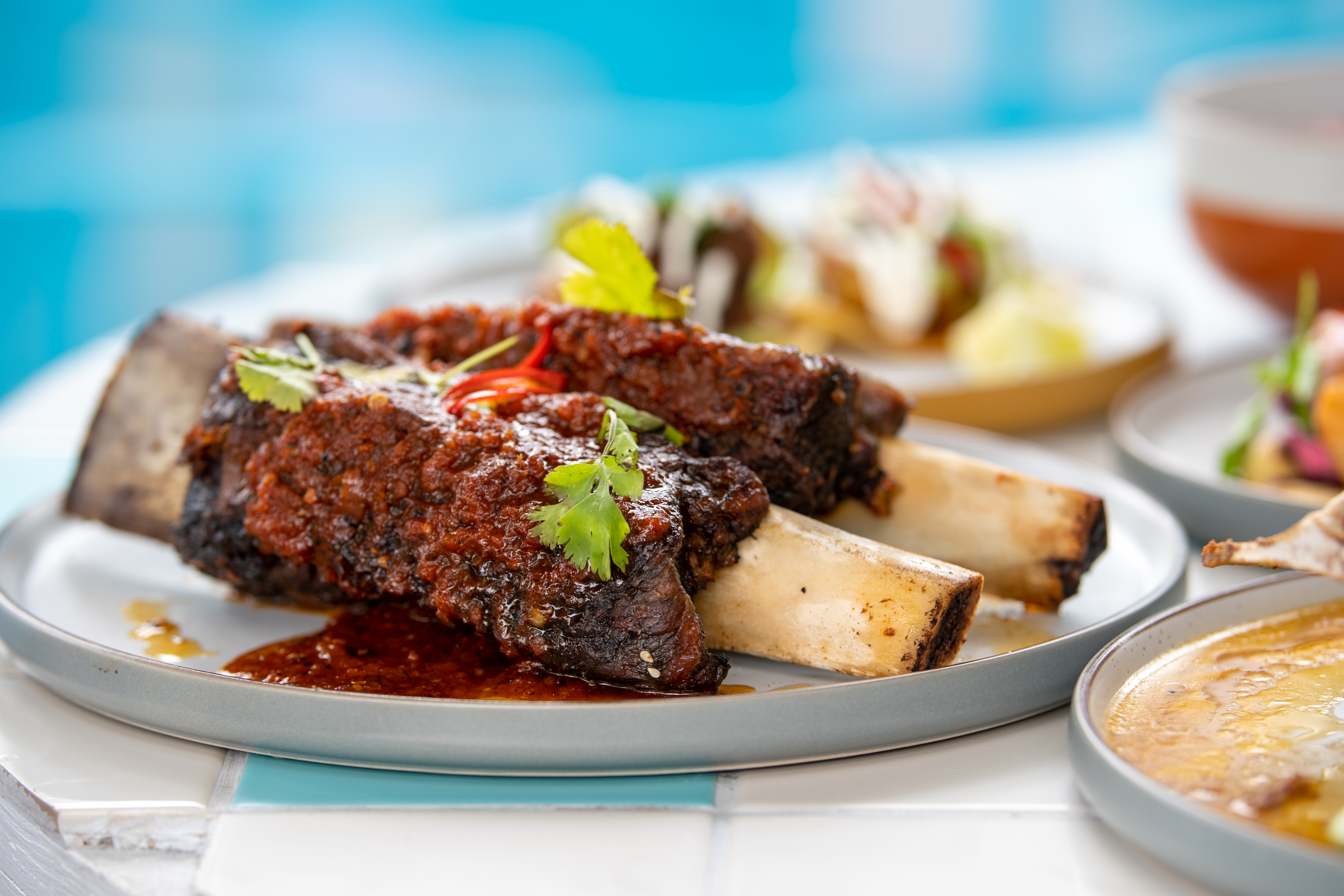 Succulent short ribs dish at Studio 48, showcasing culinary excellence for events.